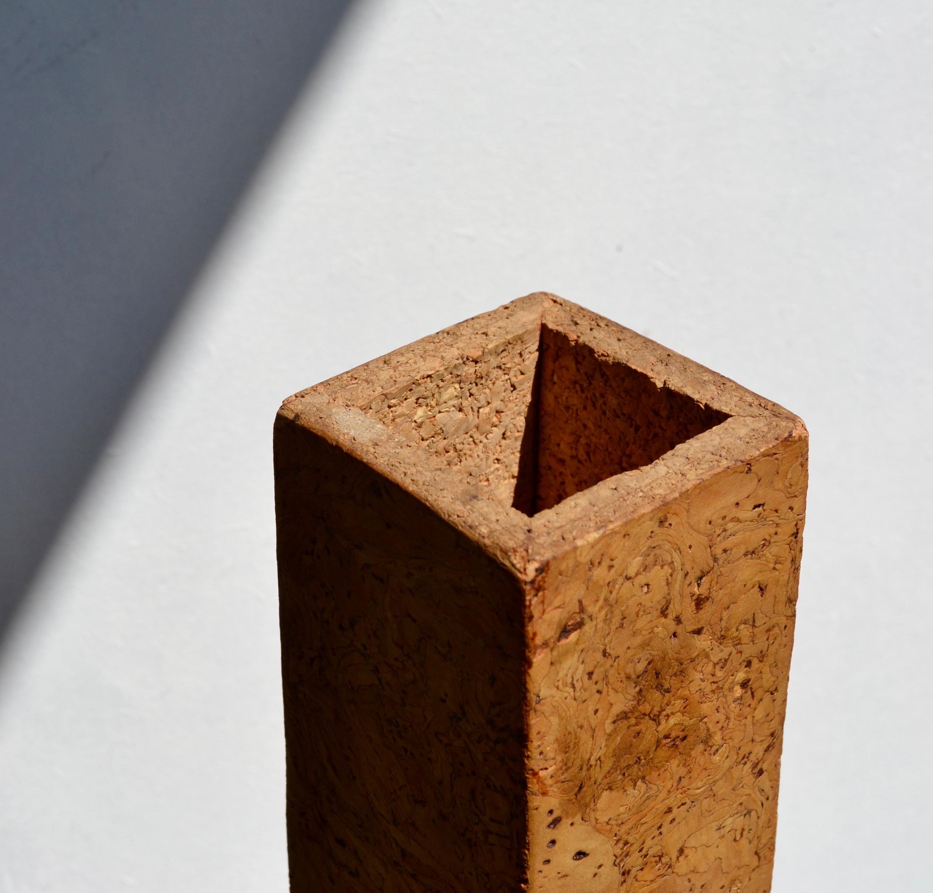 A Solid Cork Vase, France, 1970s For Sale 4