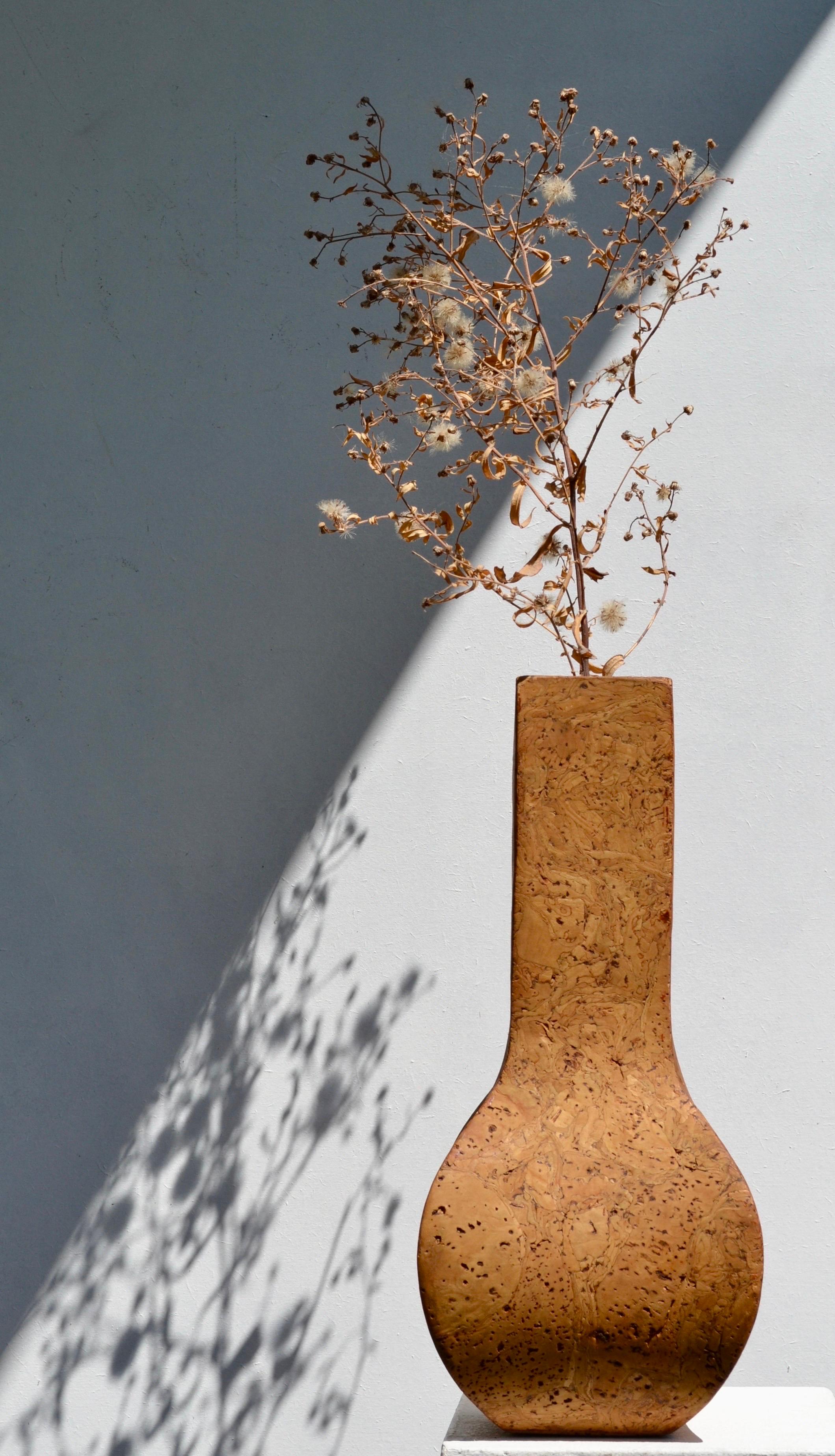 Late 20th Century A Solid Cork Vase, France, 1970s For Sale