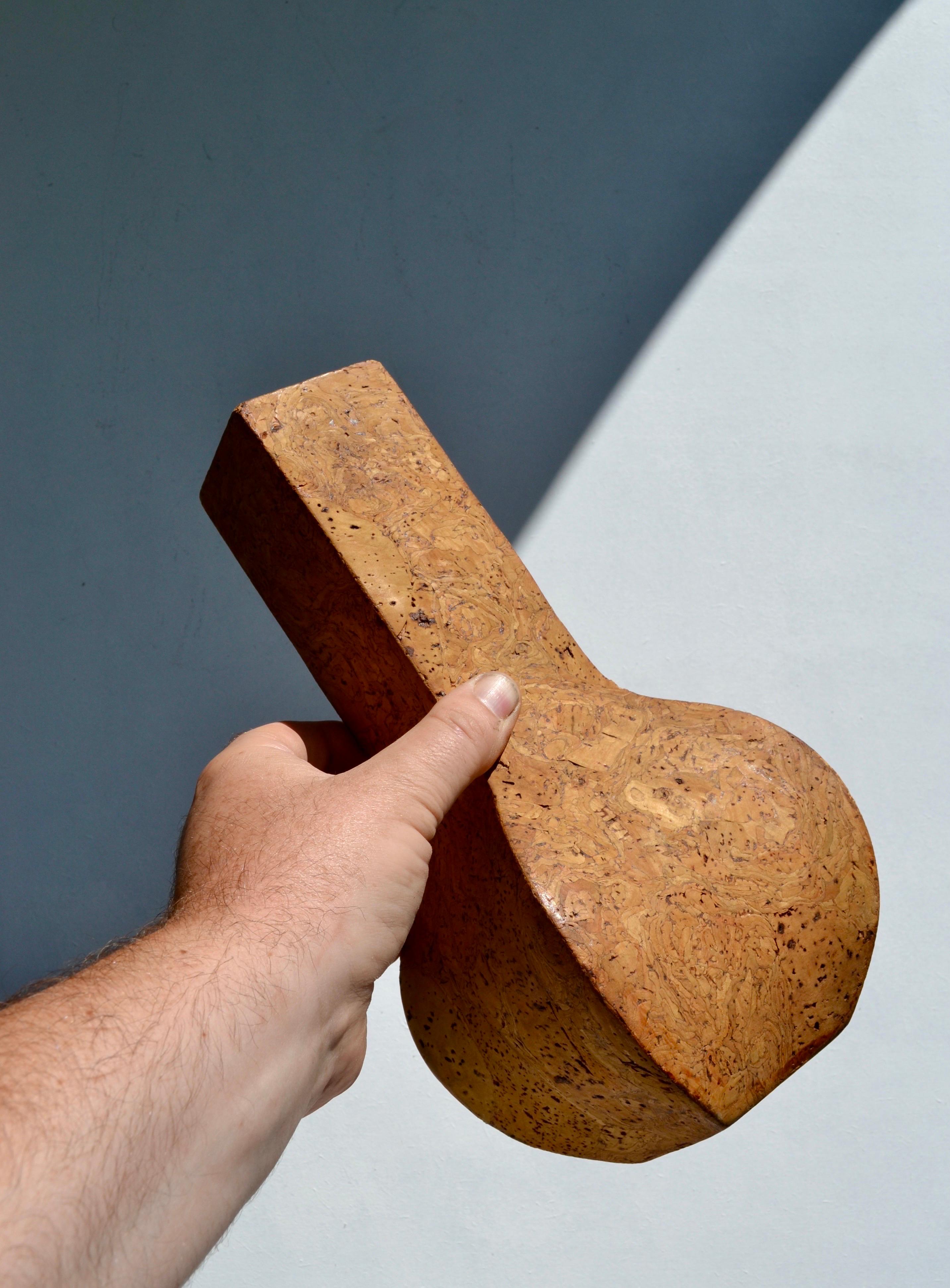 A Solid Cork Vase, France, 1970s For Sale 1