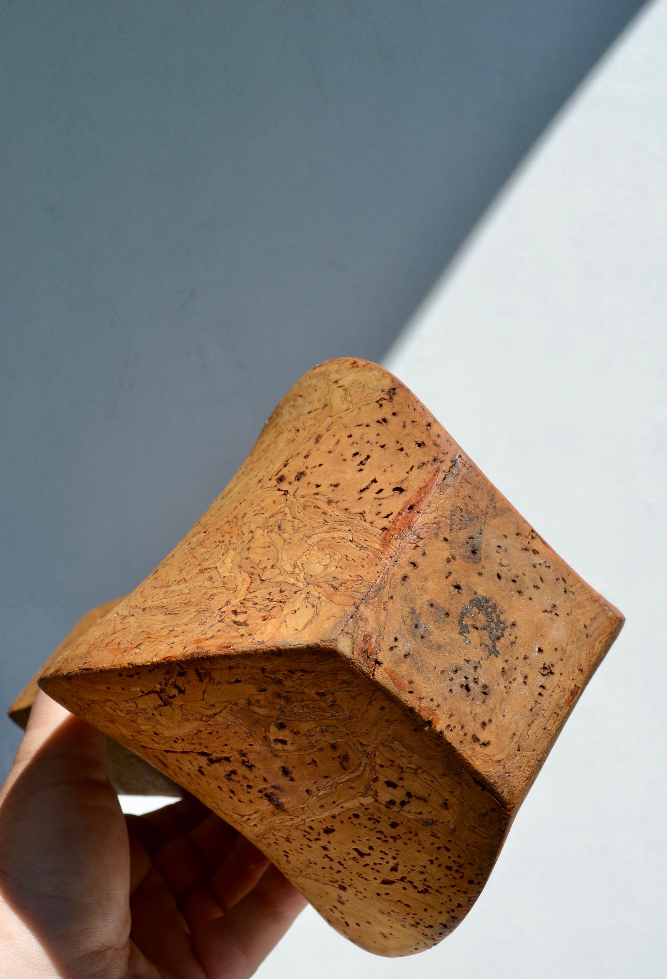 A Solid Cork Vase, France, 1970s For Sale 2