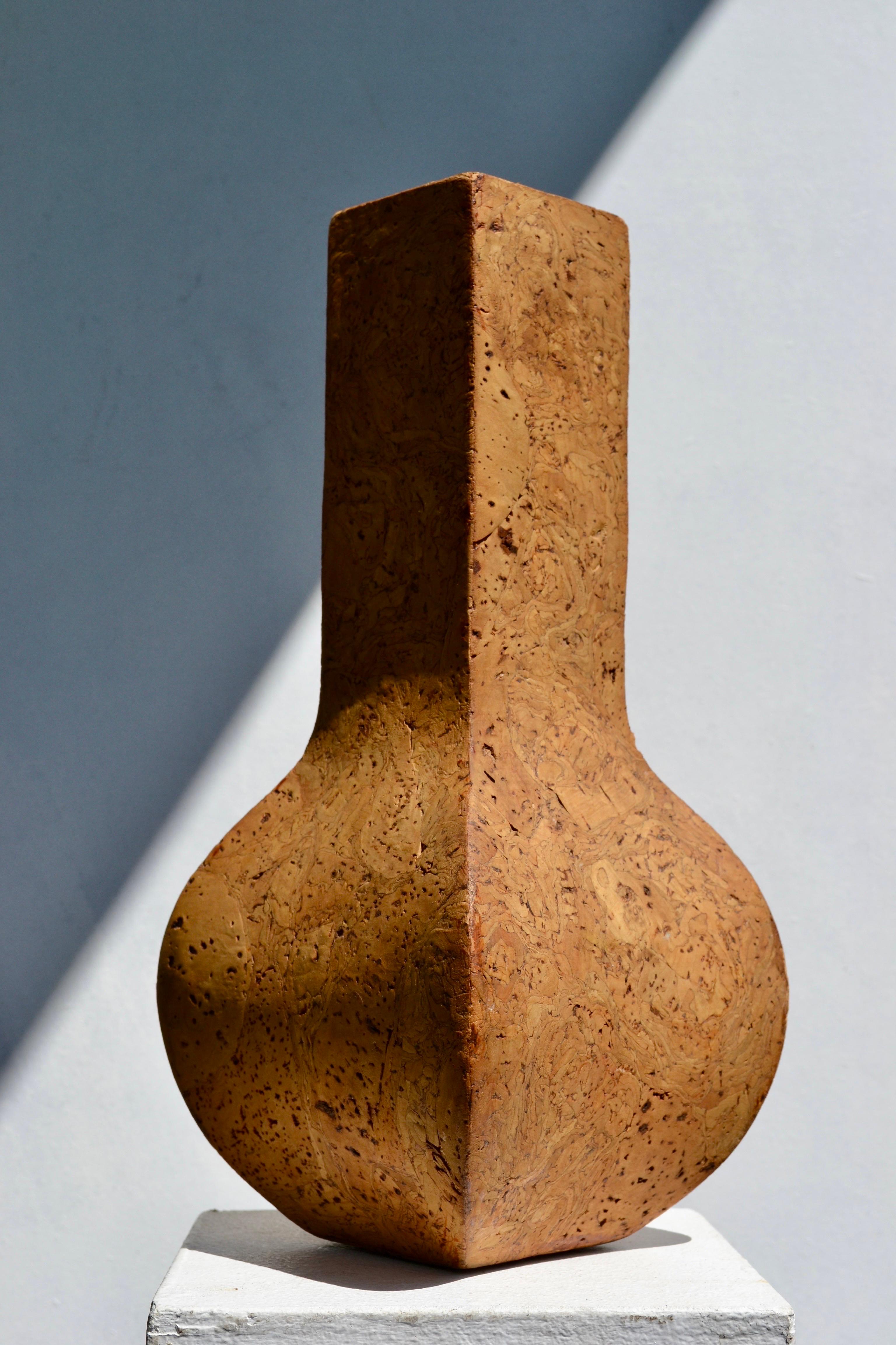 A Solid Cork Vase, France, 1970s For Sale 3