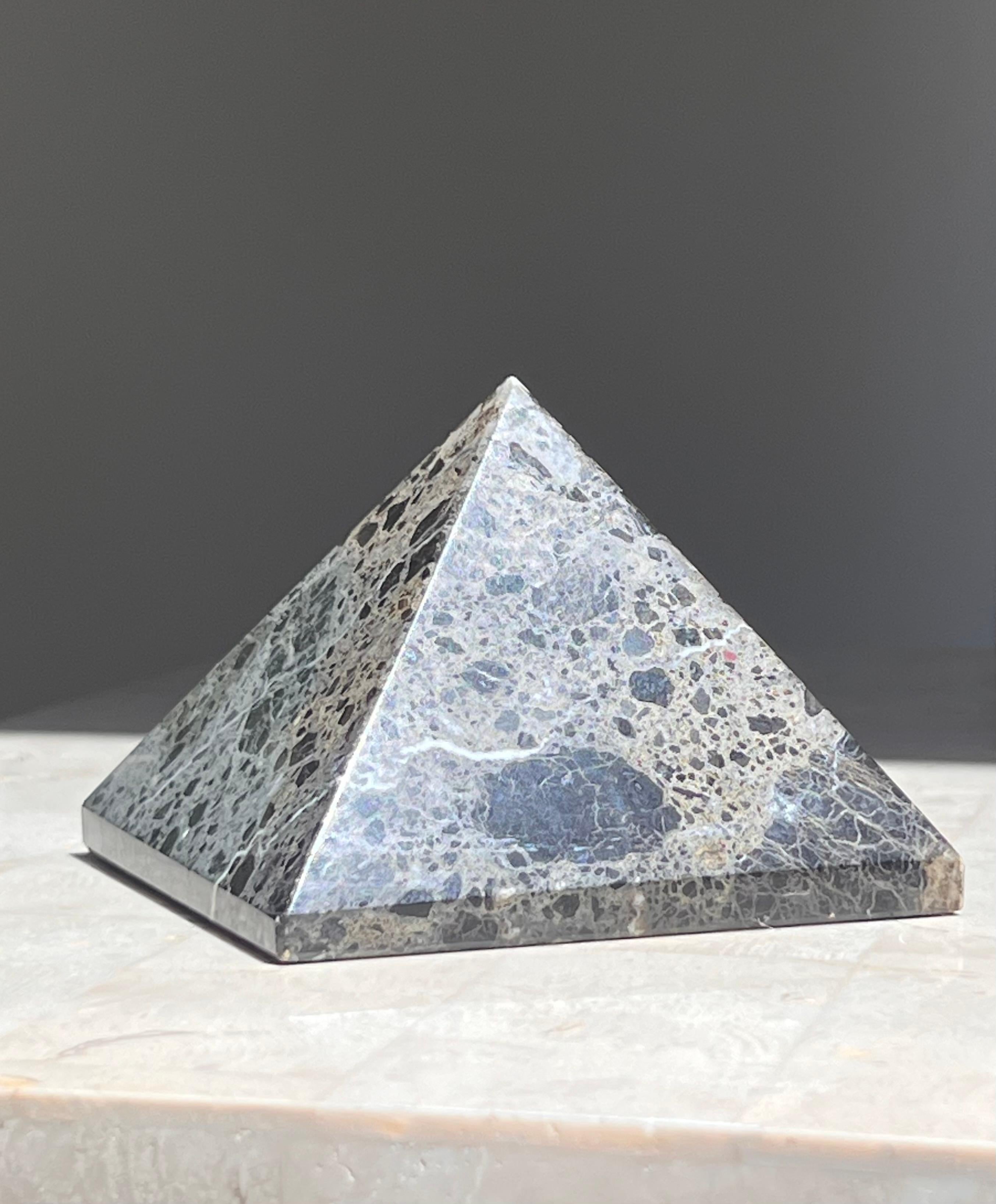 Unknown A solid marble Pyramid sculpture, 20th century For Sale