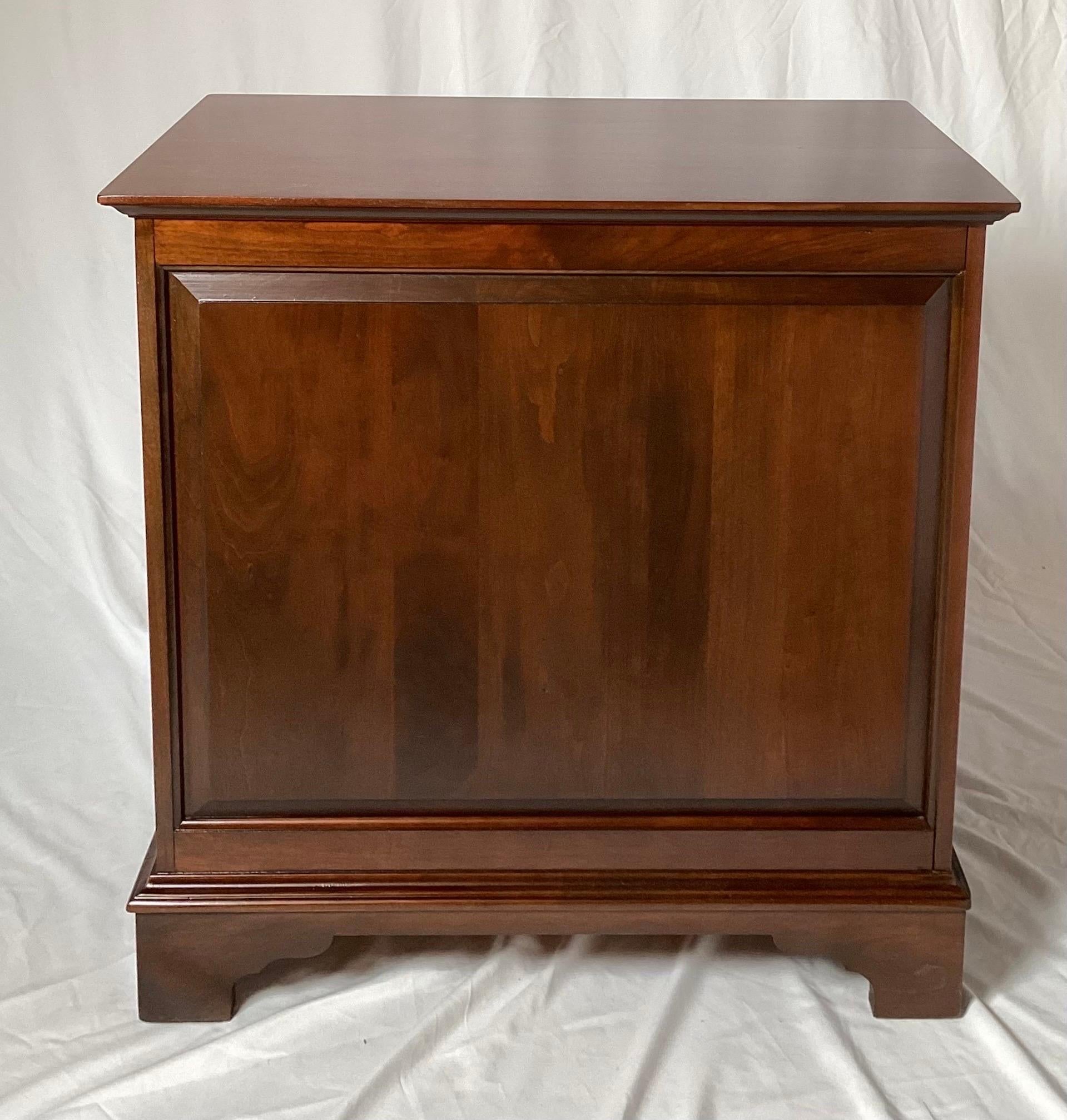 Late 20th Century Solid Pennsylvania Cherry Diminutive Bachelors Chest For Sale