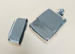 Solid Silver Hallmarked Hip Flask and Cup, 1901