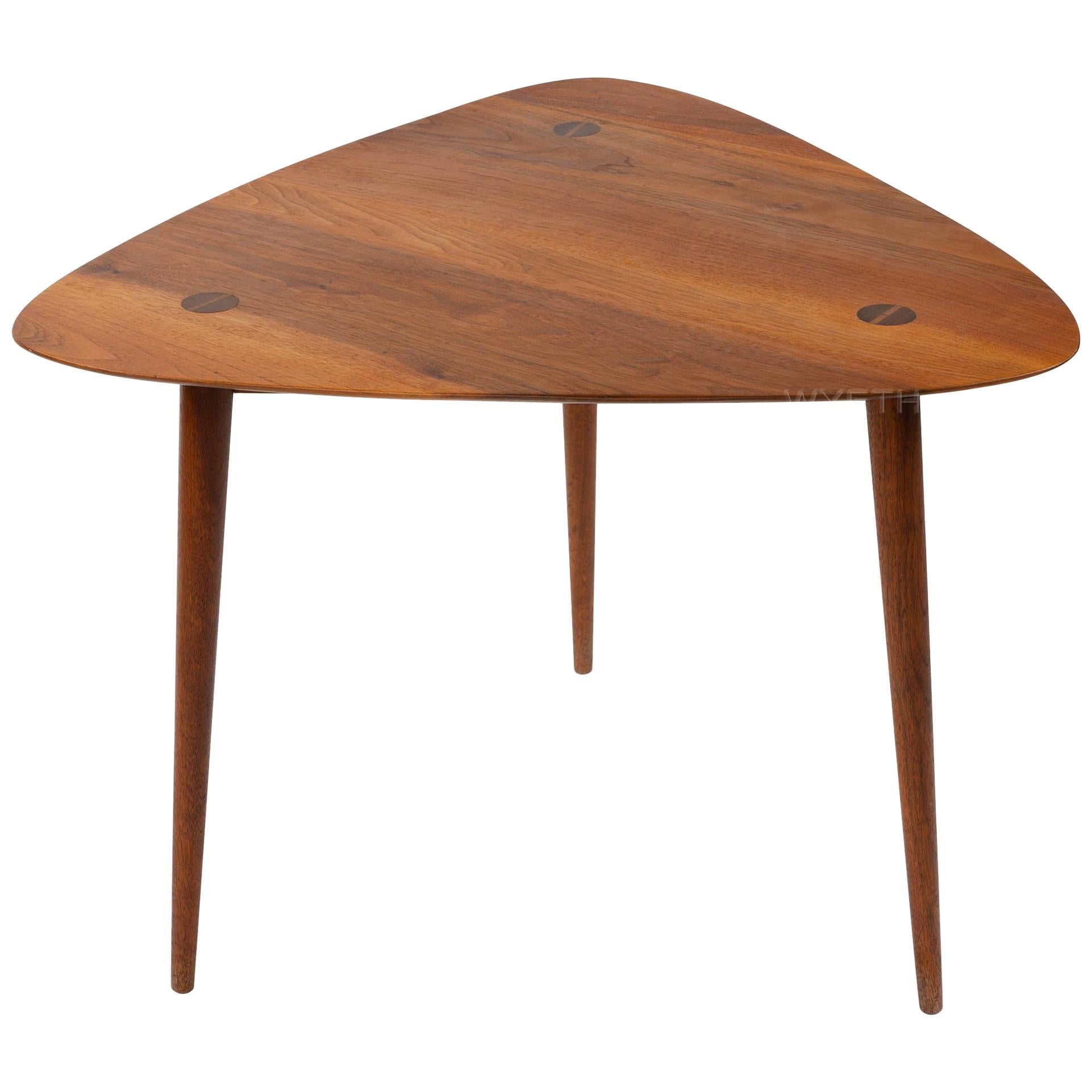 A Solid Walnut Table by Phillip Lloyd Powell