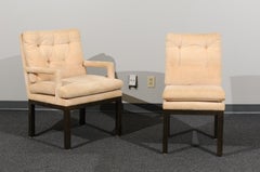 Sophisticated Set of 10 Brass Parsons Dining Chairs by John Stuart, circa 1968