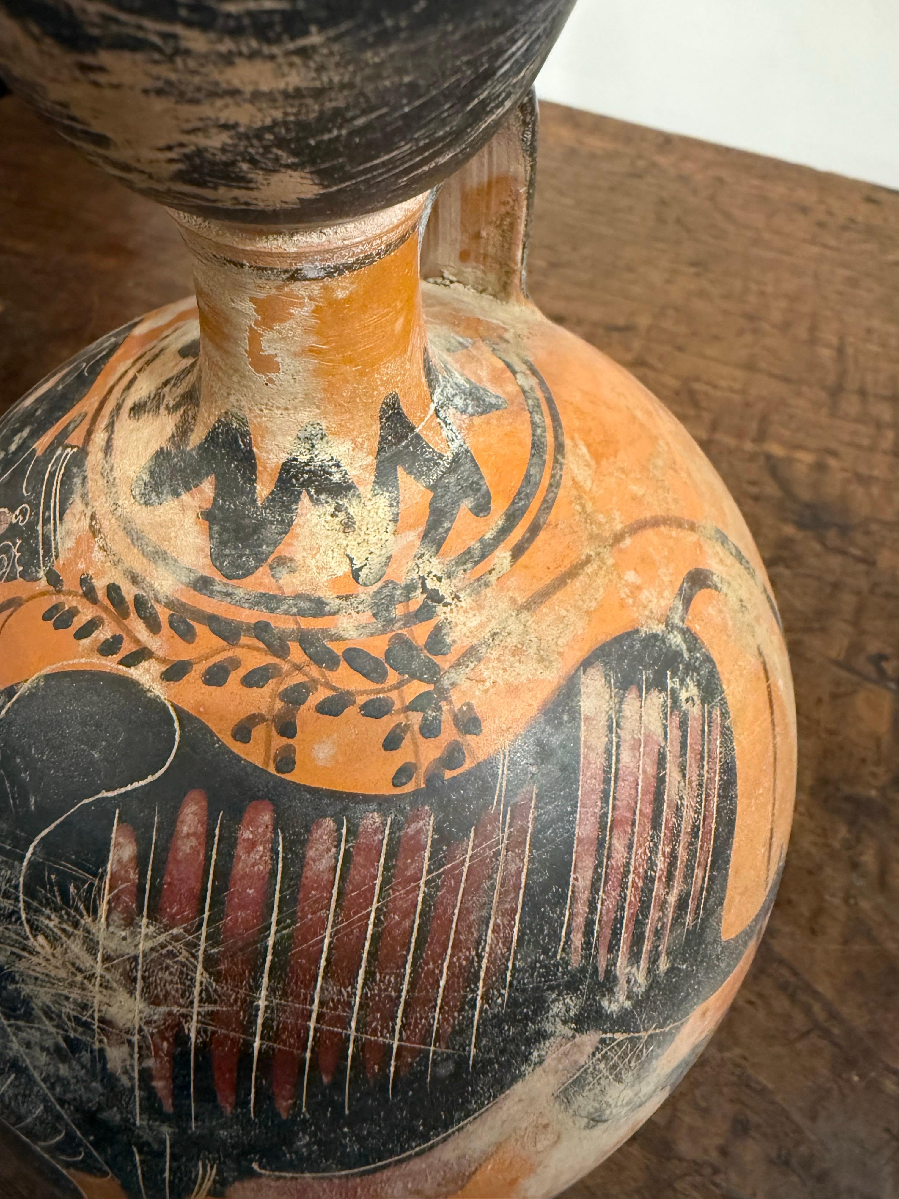 Eine Grand Tour im Stil der griechischen schwarzen Figur  Hockender Lekythos, 19. Jahrhundert im Angebot 4