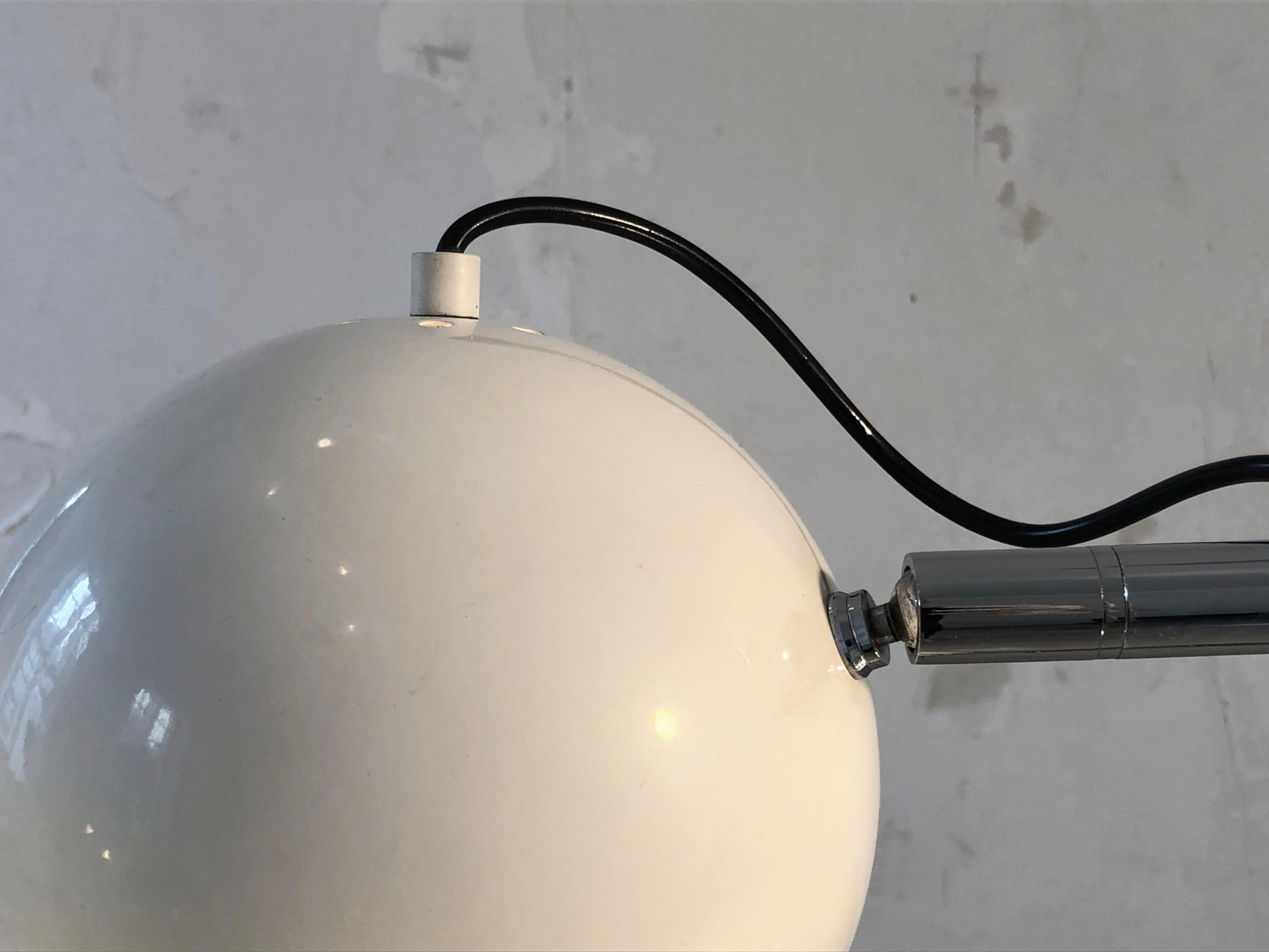 LÁMPARA DE PISO DE 2 LUCES DE LA ERA ESPACIAL Estilo ETIENNE FERMIGIER, Francia 1970 Francés en venta