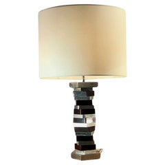 A SPACE-AGE helicoïdal KINETIC TABLE LAMP, France 1970