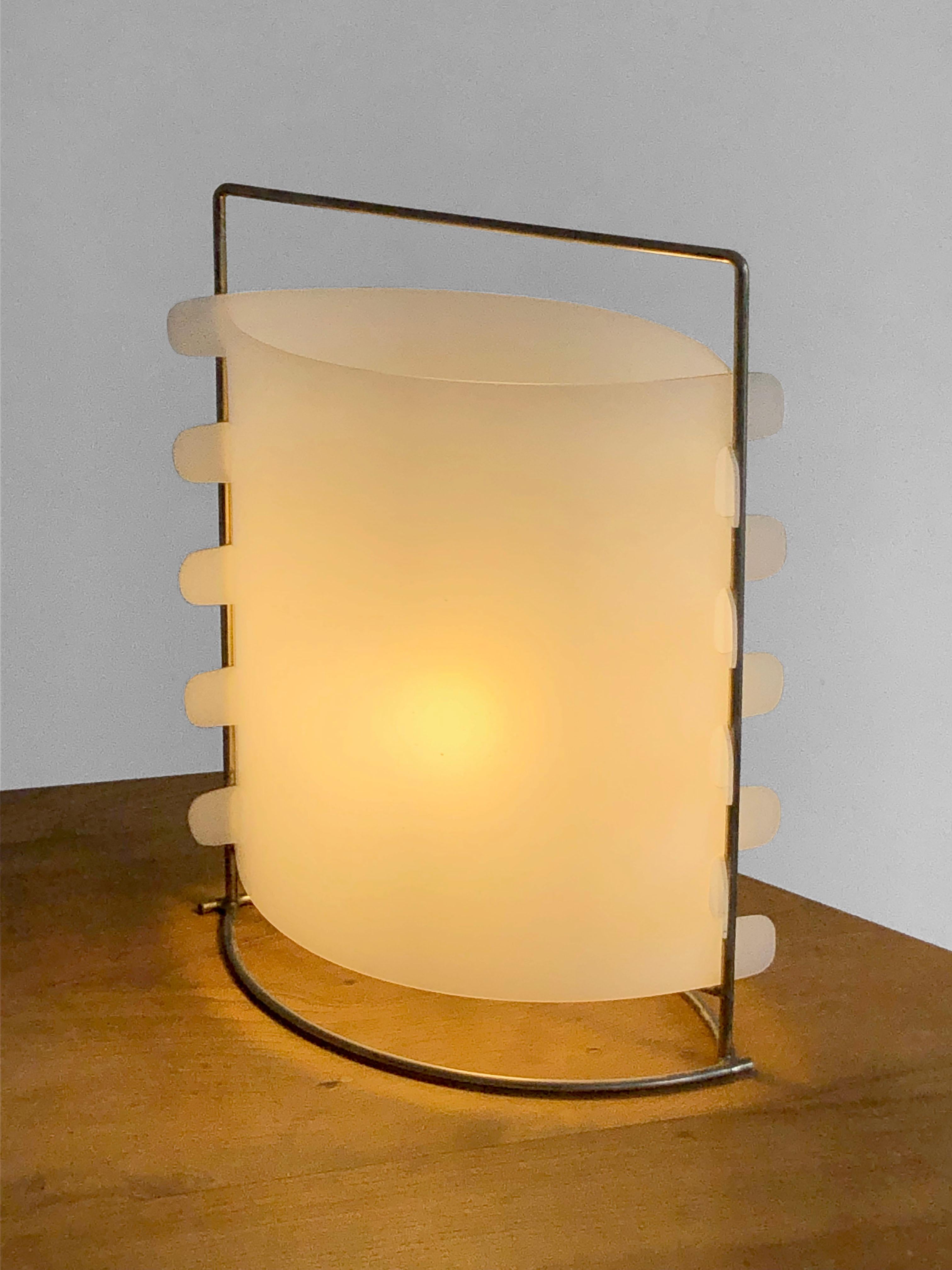 A Space-Age TABLE LAMP by JOSEPH-ANDRE MOTTE for DISDEROT, France 1960 For Sale 3