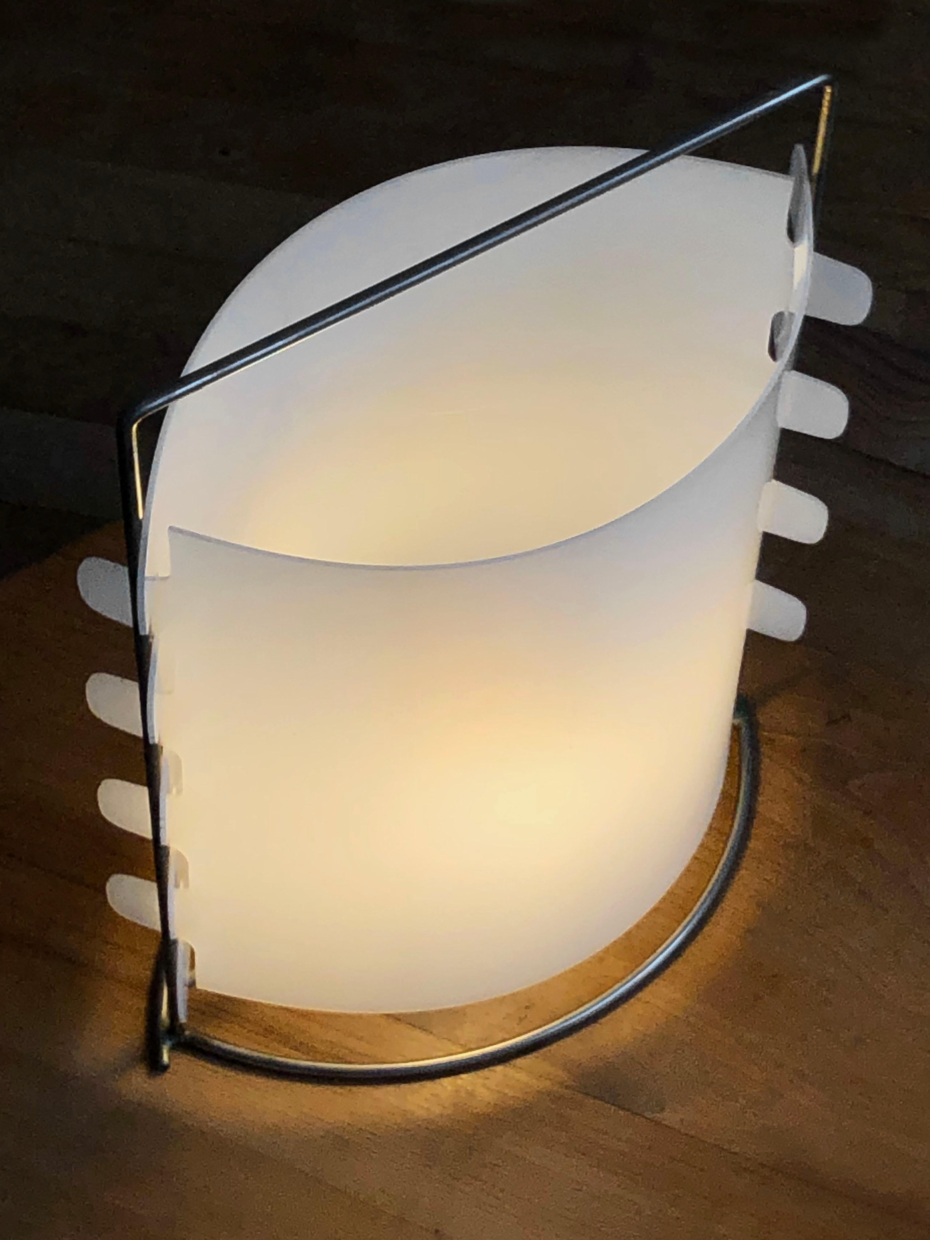 A Space-Age TABLE LAMP by JOSEPH-ANDRE MOTTE for DISDEROT, France 1960 For Sale 7