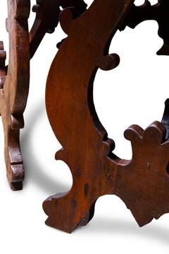 Spanish 17th Century Carlos II Style Dark Walnut Hexagonal Centre Table