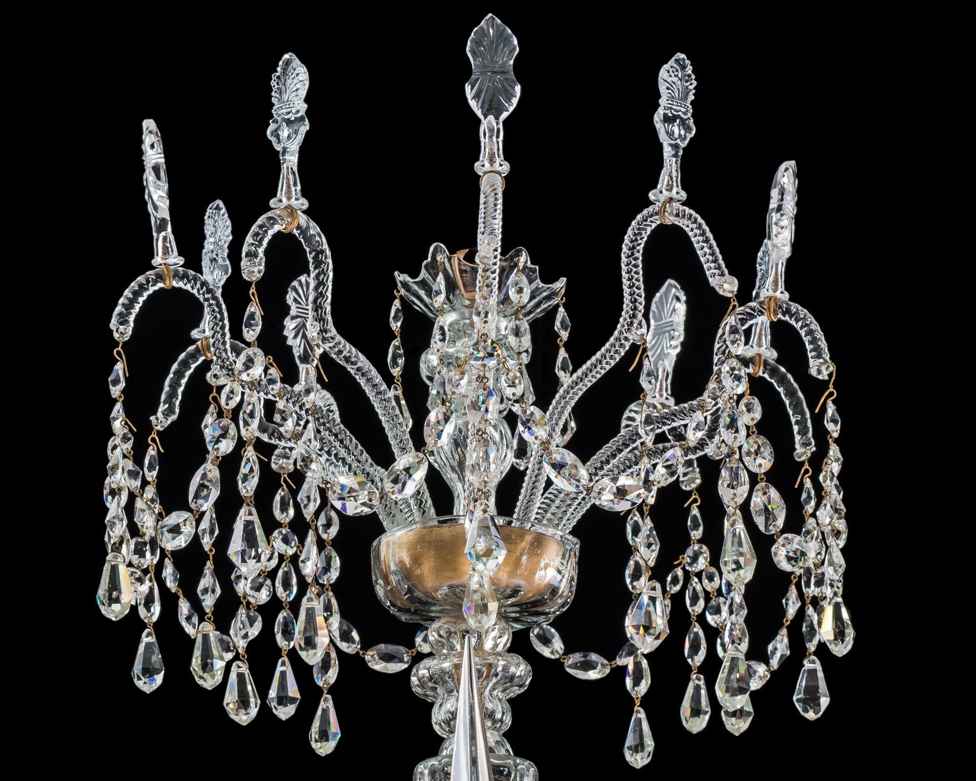 A Spanish 18th Century Chandelier at Attributed To The Real Fabrica De La Granja In Good Condition For Sale In Steyning, West sussex