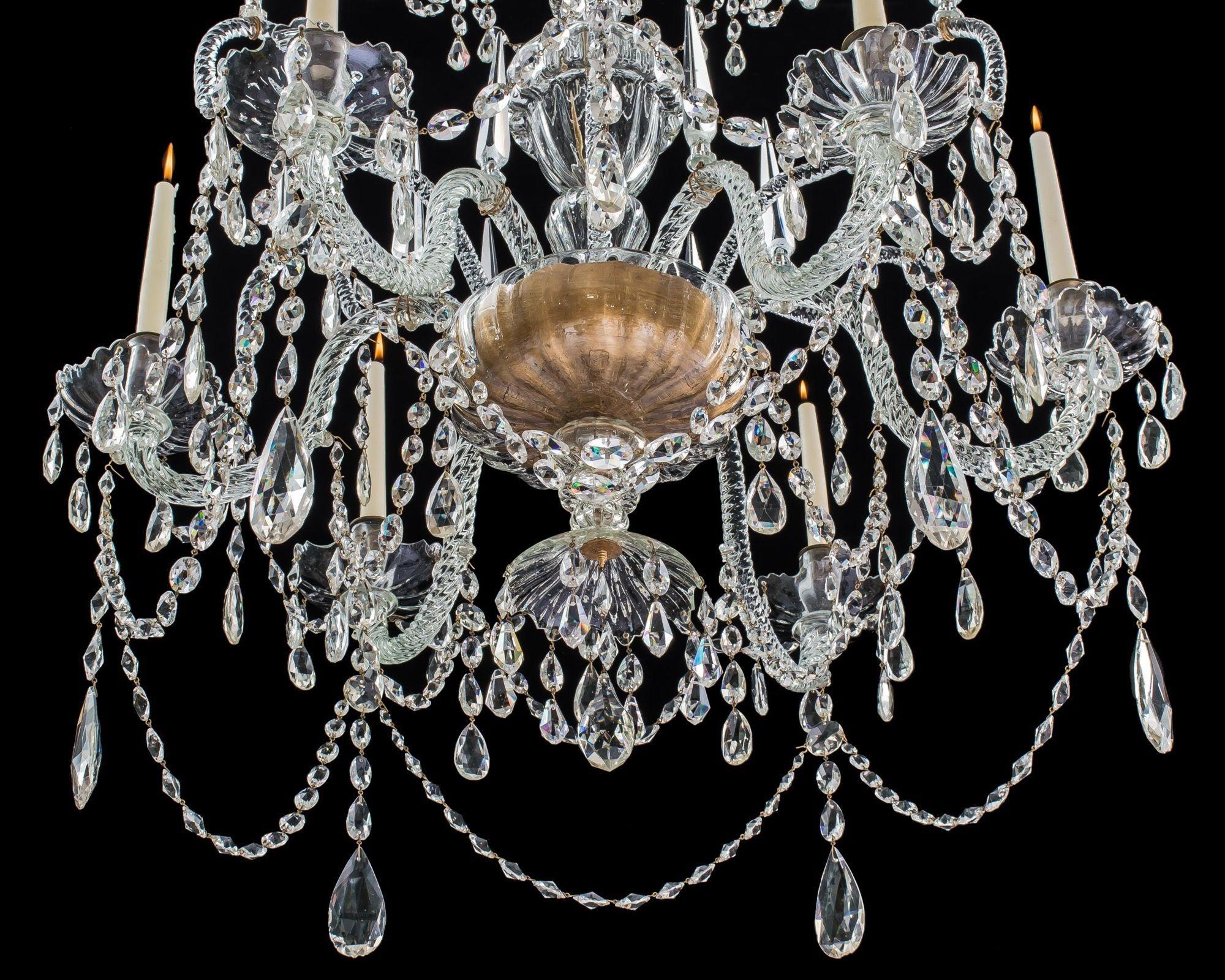 18th Century and Earlier A Spanish 18th Century Chandelier at Attributed To The Real Fabrica De La Granja For Sale