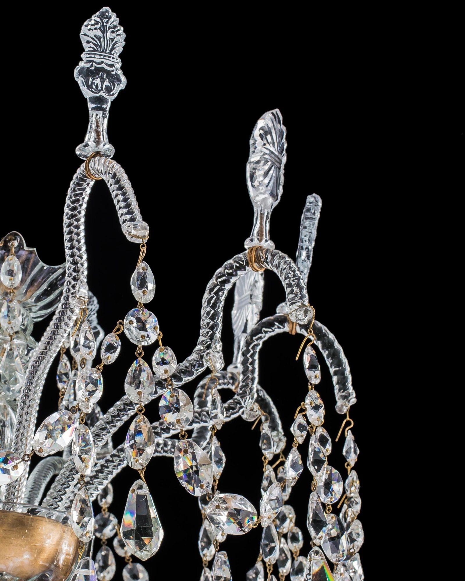 A Spanish 18th Century Chandelier at Attributed To The Real Fabrica De La Granja For Sale 1