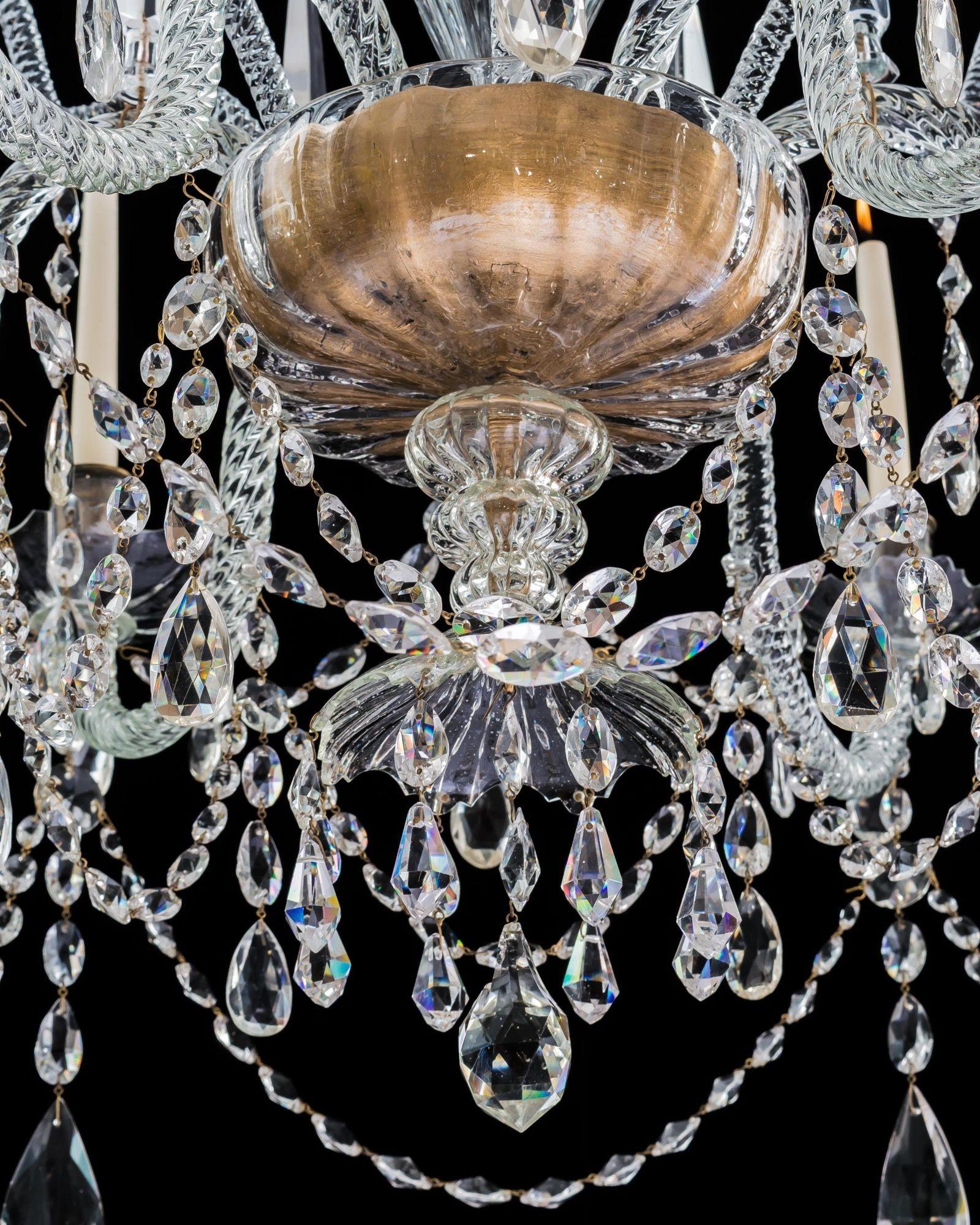A Spanish 18th Century Chandelier at Attributed To The Real Fabrica De La Granja For Sale 2