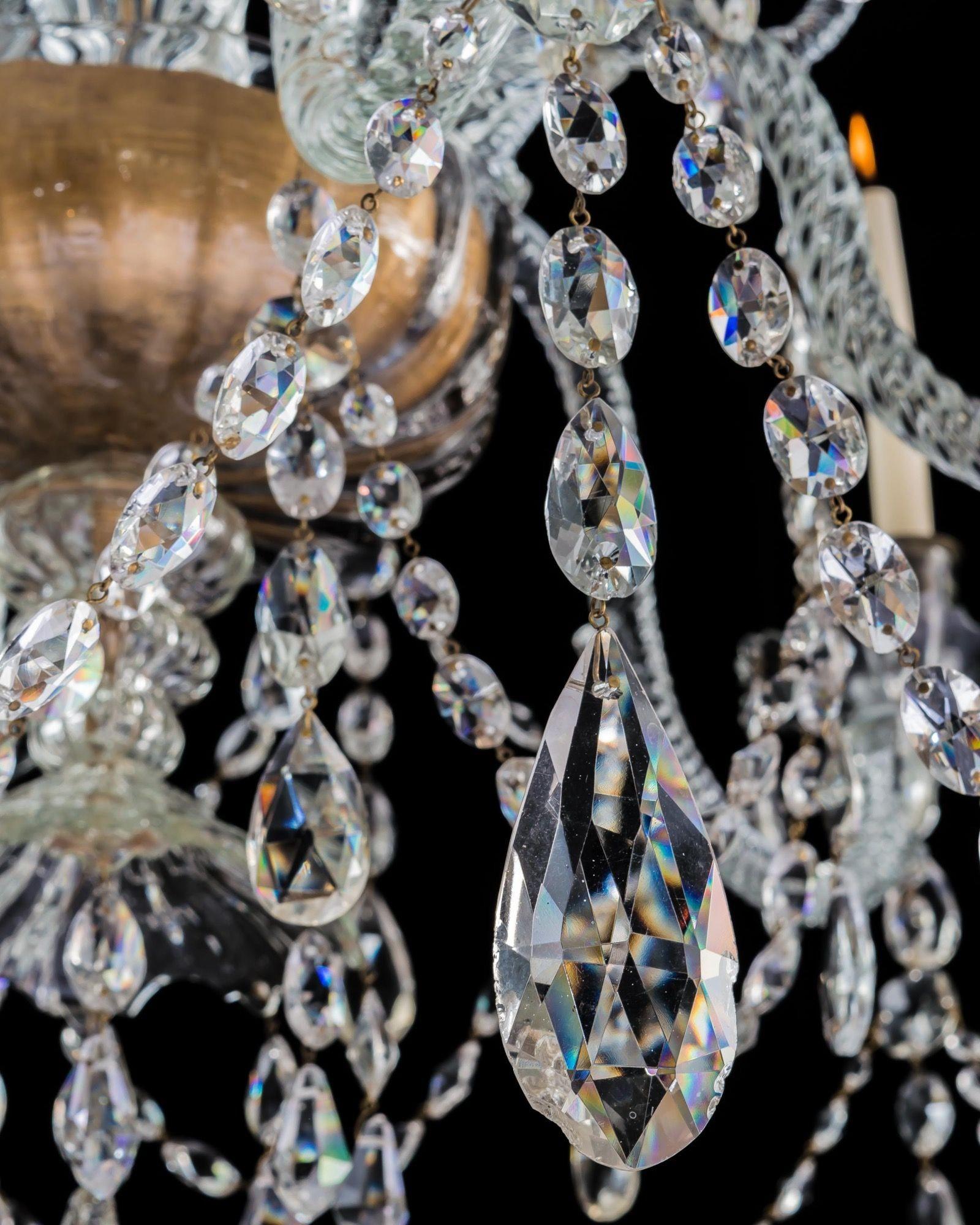 A Spanish 18th Century Chandelier at Attributed To The Real Fabrica De La Granja For Sale 3