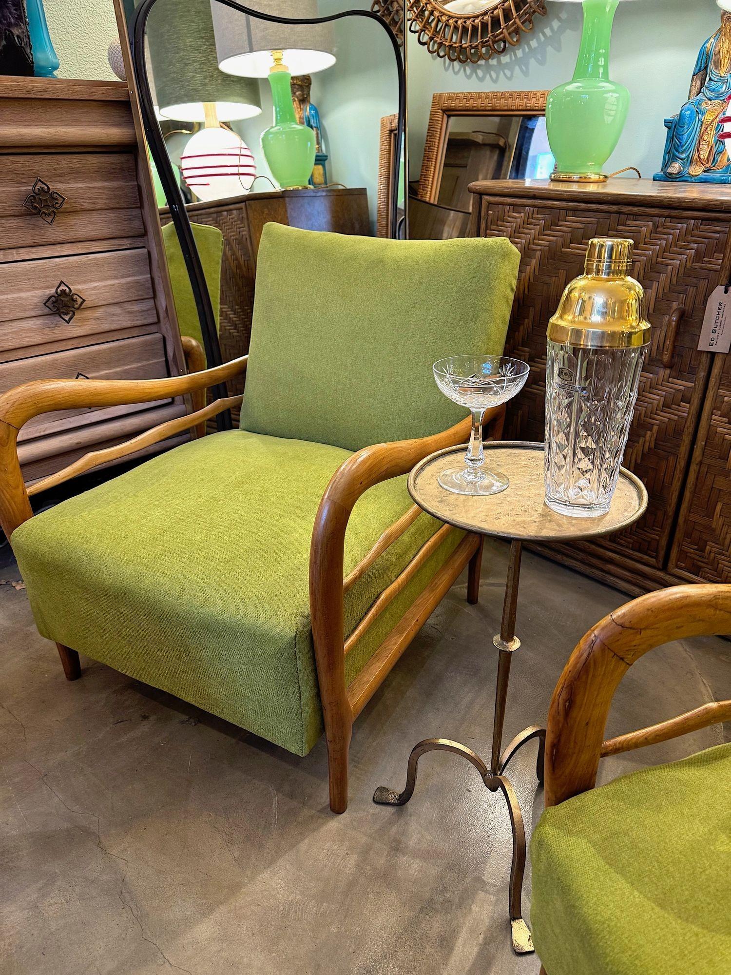 Table à martini espagnole en fer forgé doré des années 1950 1