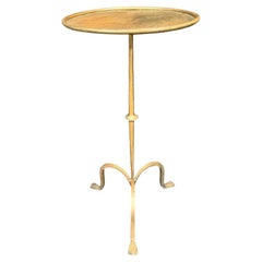 Vintage A Spanish 1950s gilt wrought iron martini table