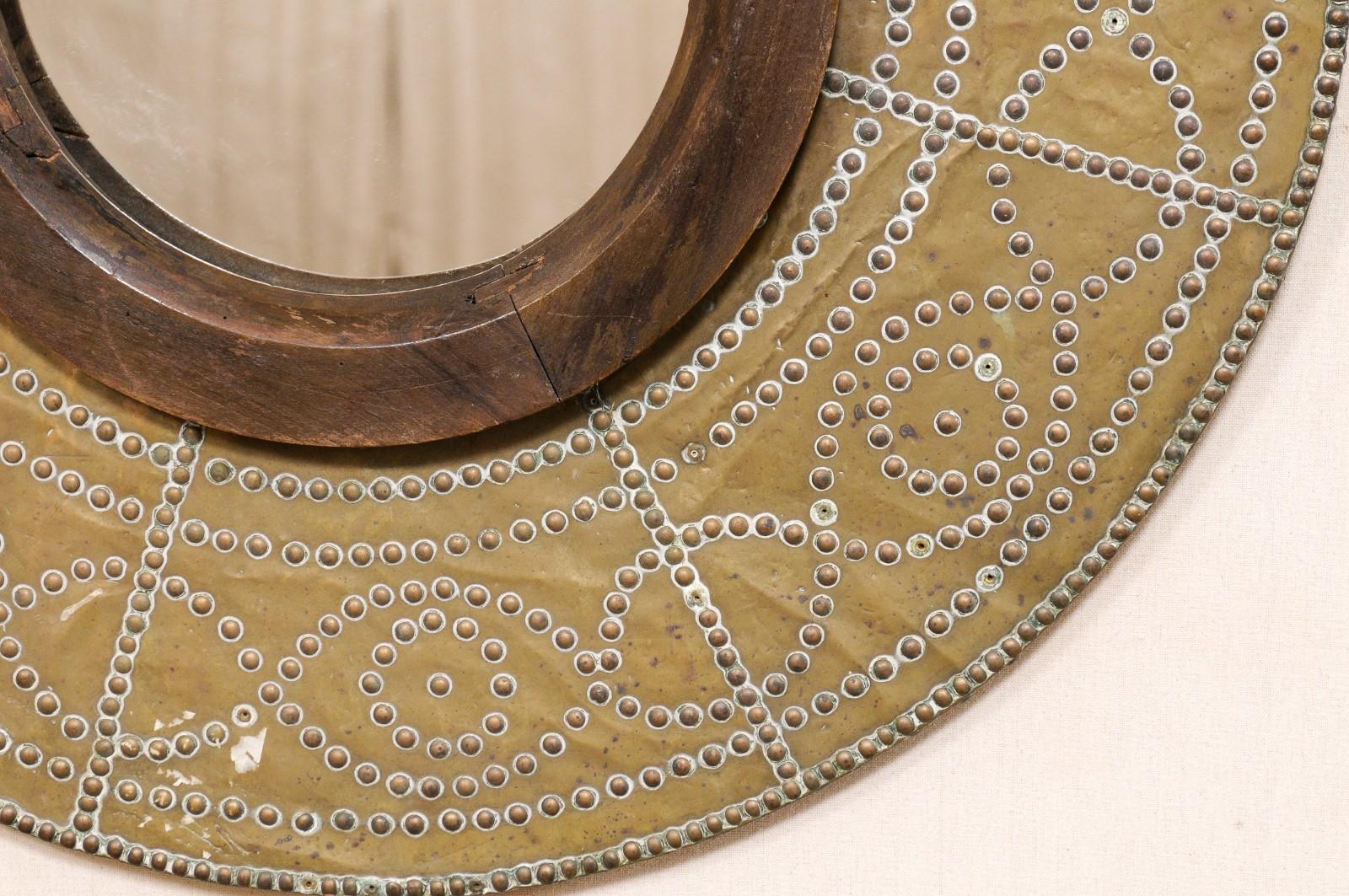 Spanischer Kupferbrenner mit Spiegel aus dem 19. Jahrhundert im Angebot 2
