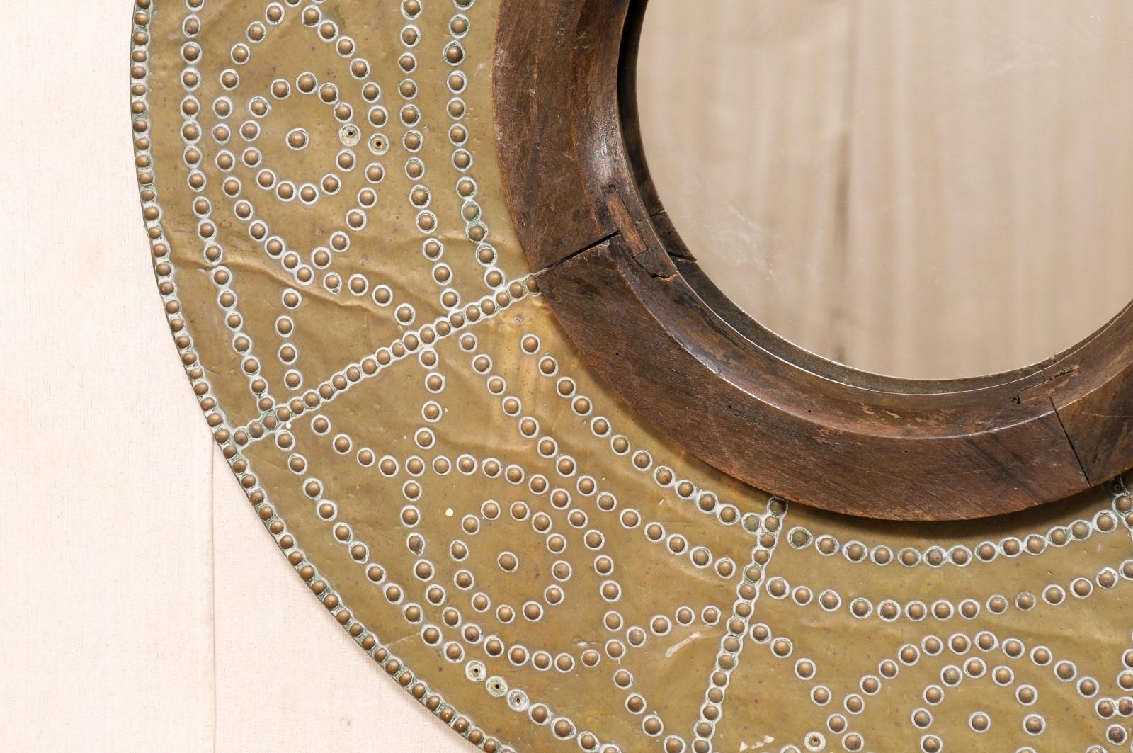 Spanischer Kupferbrenner mit Spiegel aus dem 19. Jahrhundert im Angebot 5
