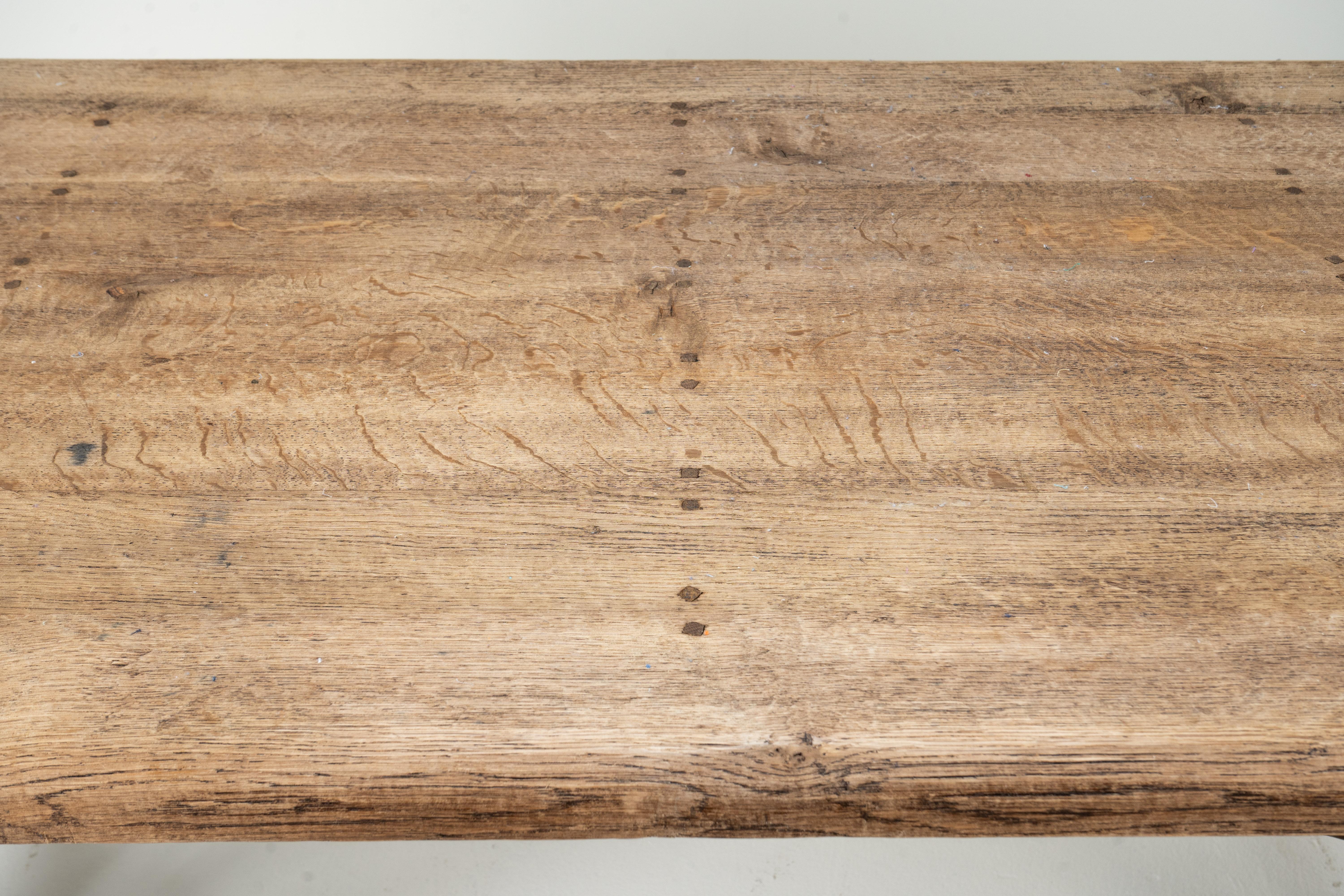 Fer Table en bois de chêne des fermiers espagnols en vente