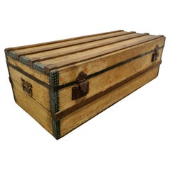 Spanish Folk Art Travel Chest or Steamer Trunk