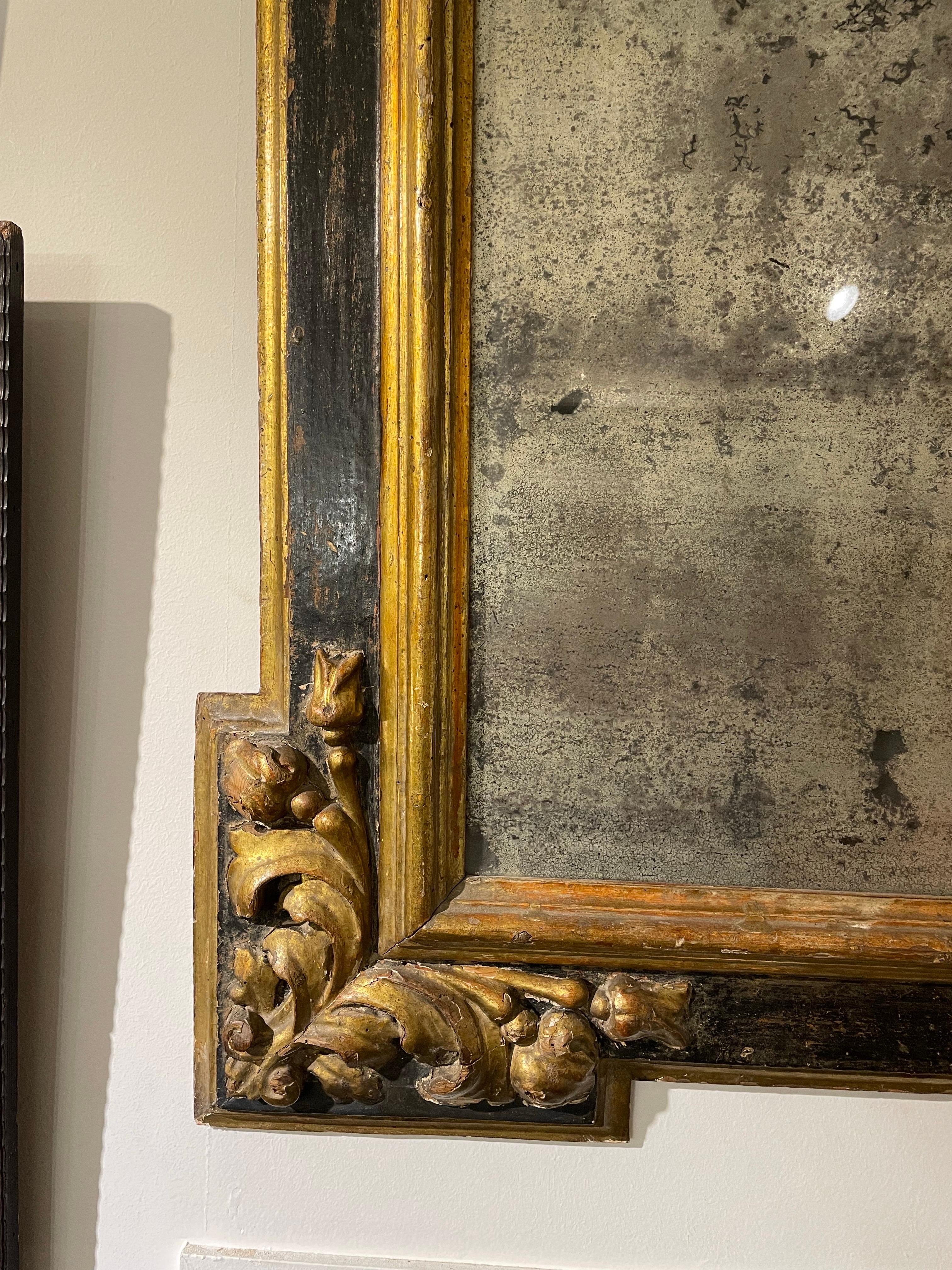 Gilt A Spanish Gilded Mirror, 18th Century For Sale