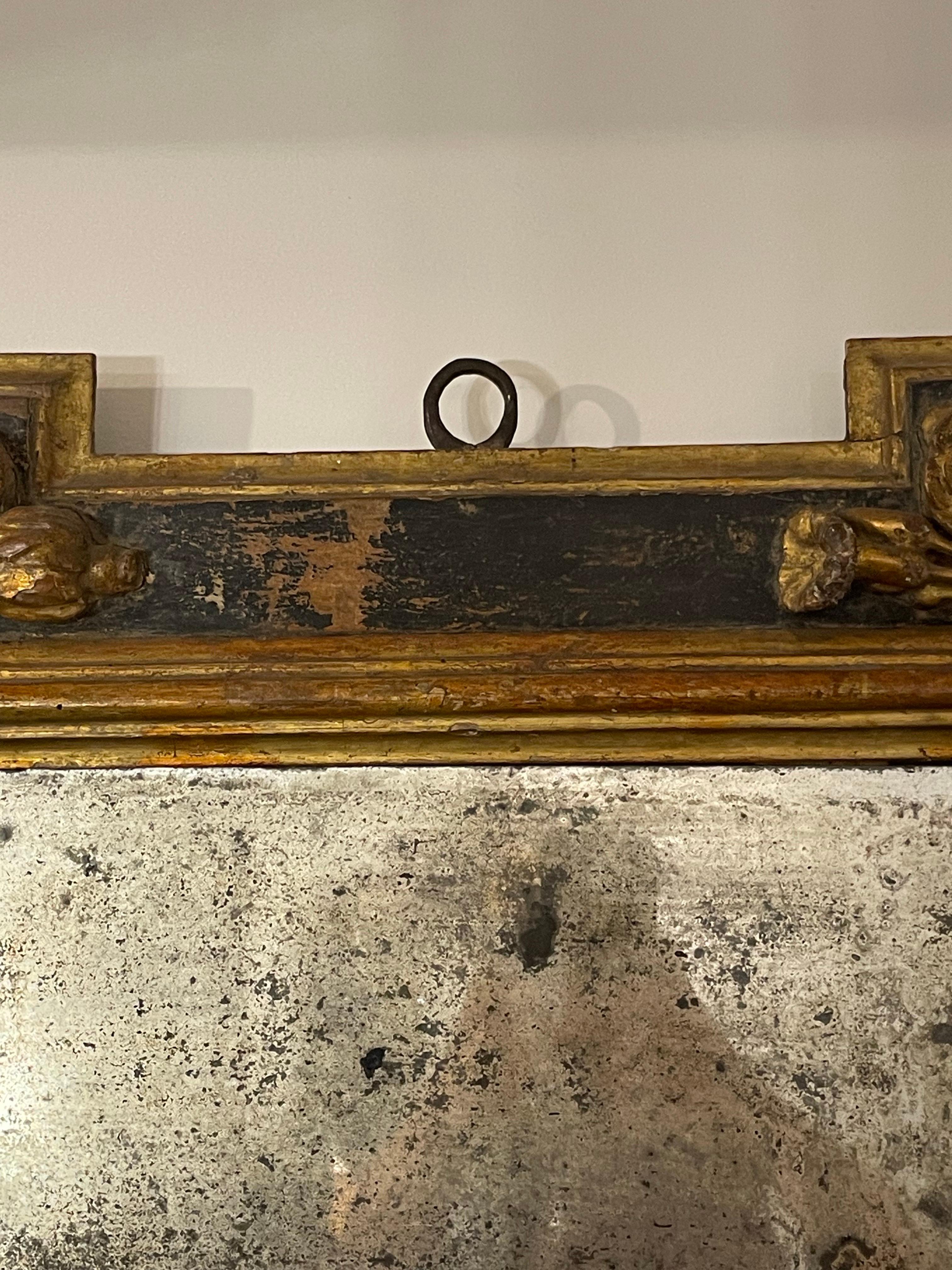 18th Century and Earlier A Spanish Gilded Mirror, 18th Century For Sale