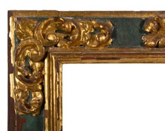 A Spanish Gilt and Polychrome Frame, 18th Century