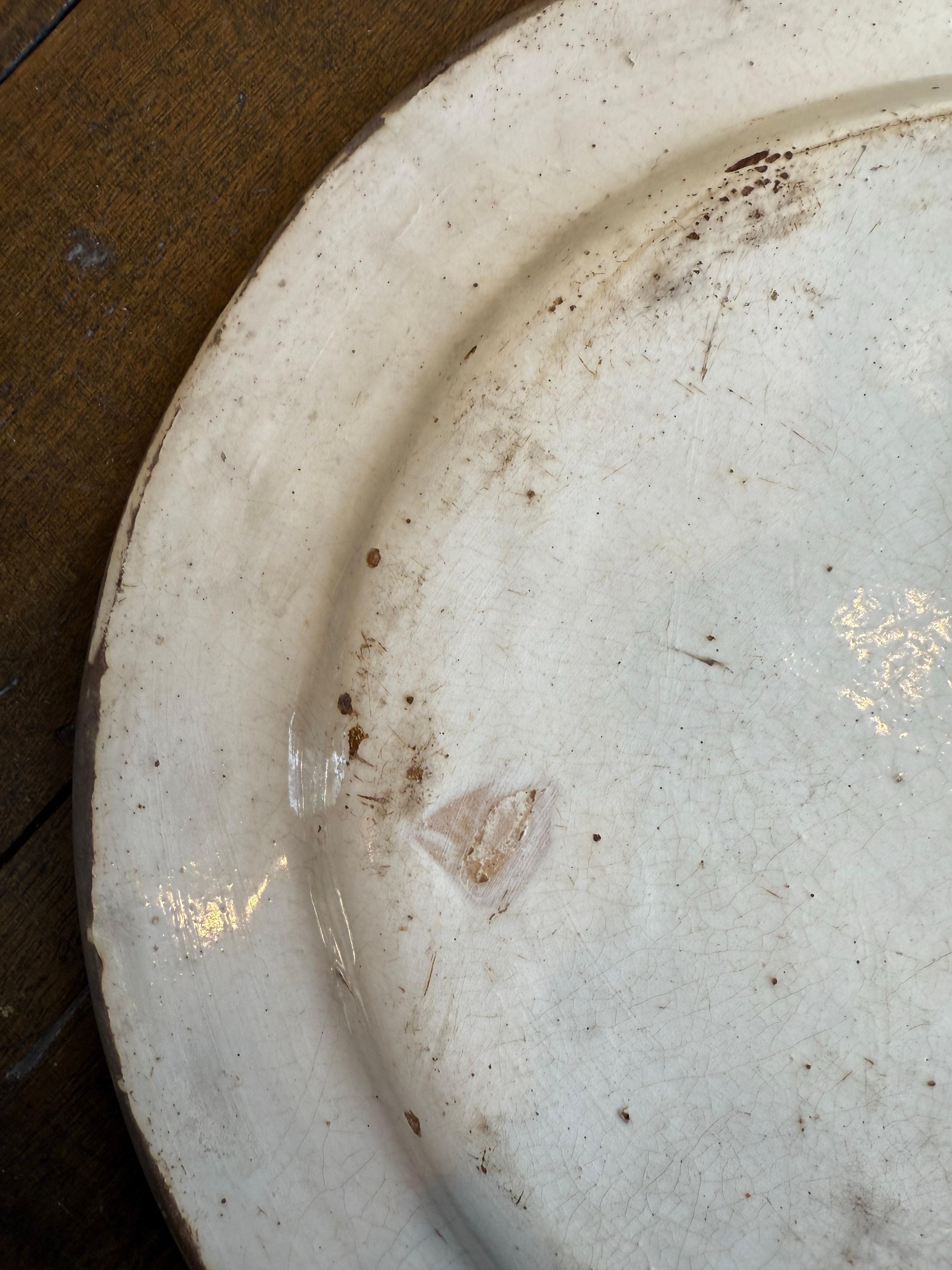 A Spanish Polychrome Earthenware Plate, 18th Century For Sale 6