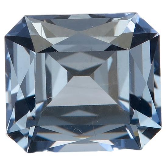 Sparkling Flawless 2.11 Carat Blue Spinel Lotus Certified No Heat For Sale