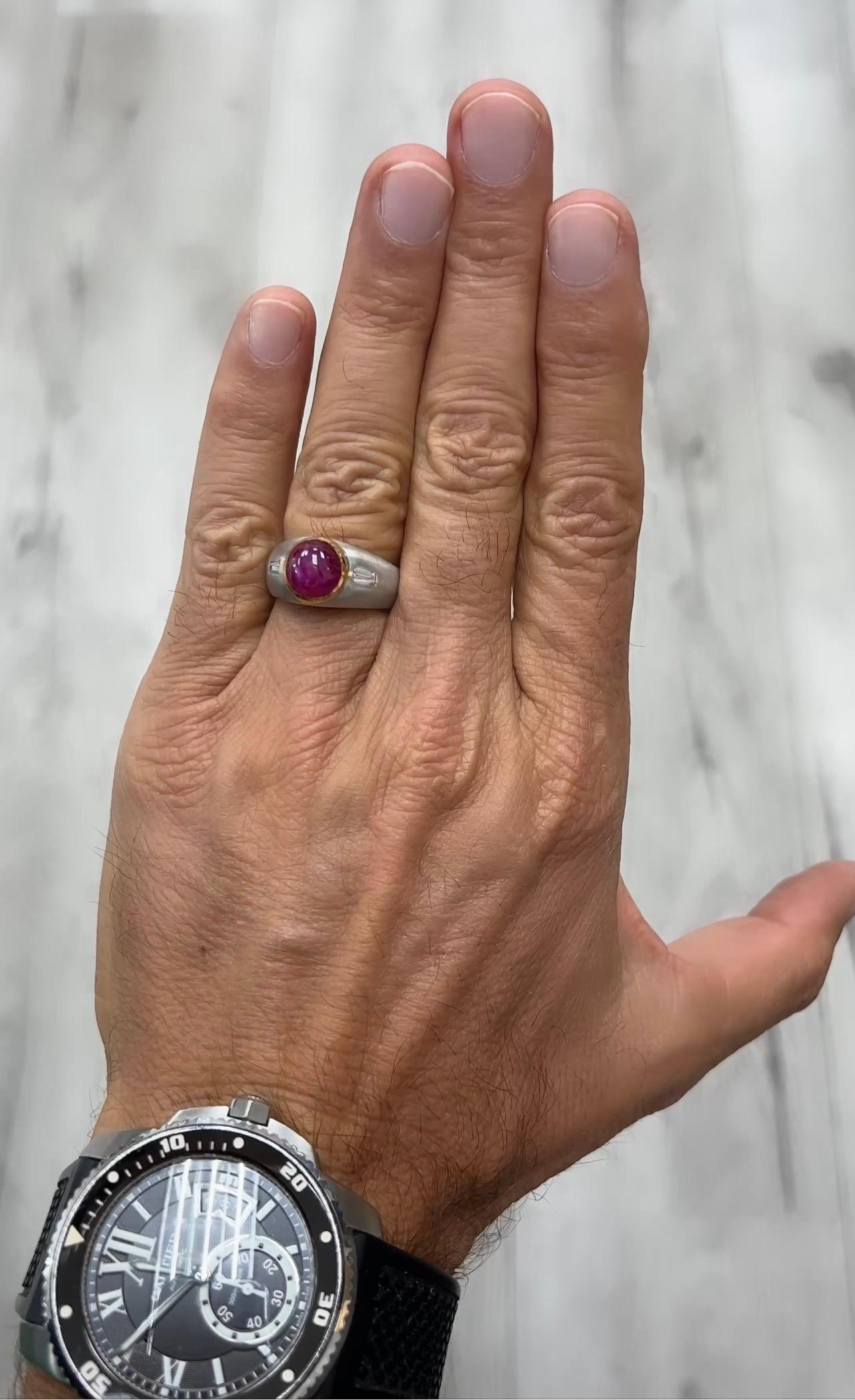 star ruby ring mens