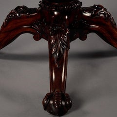 Goncalo Alves and Mahogany Centre Table, Specimen Marble Top, England