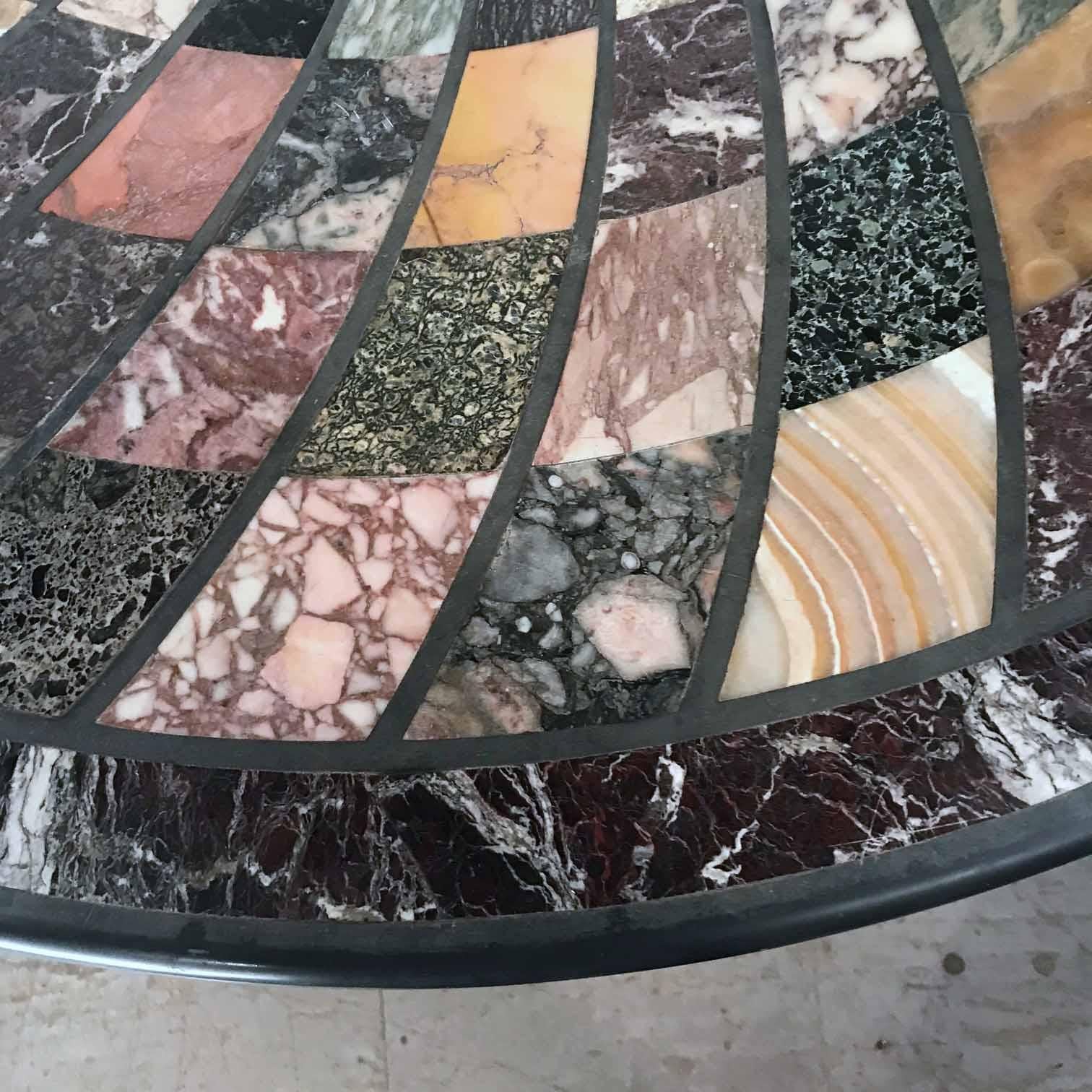 Specimen Marble-Topped Table, Grand Tour For Sale 7