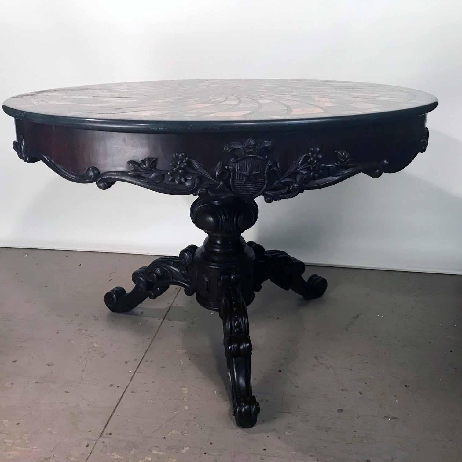 19th Century Specimen Marble-Topped Table, Grand Tour For Sale