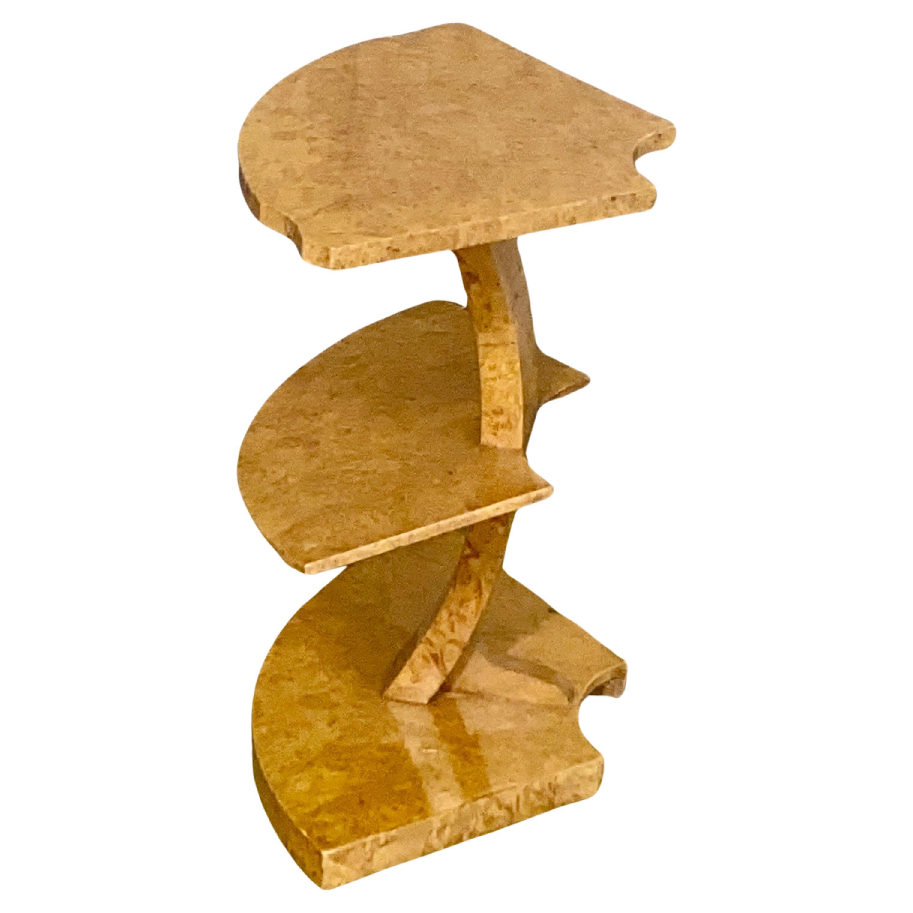 Spectaculaire nid de table Art Déco en ronce d'érable blond H&L Epstein vers les années 1930 en vente 3