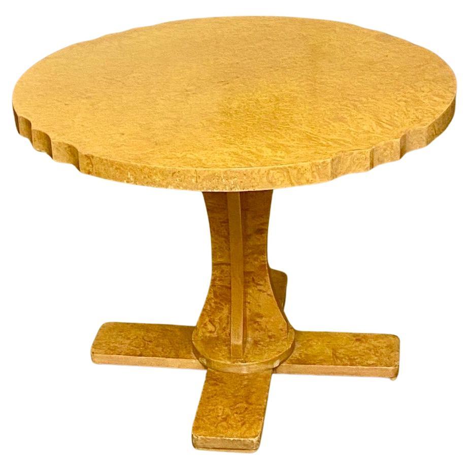Spectaculaire nid de table Art Déco en ronce d'érable blond H&L Epstein vers les années 1930 en vente 6