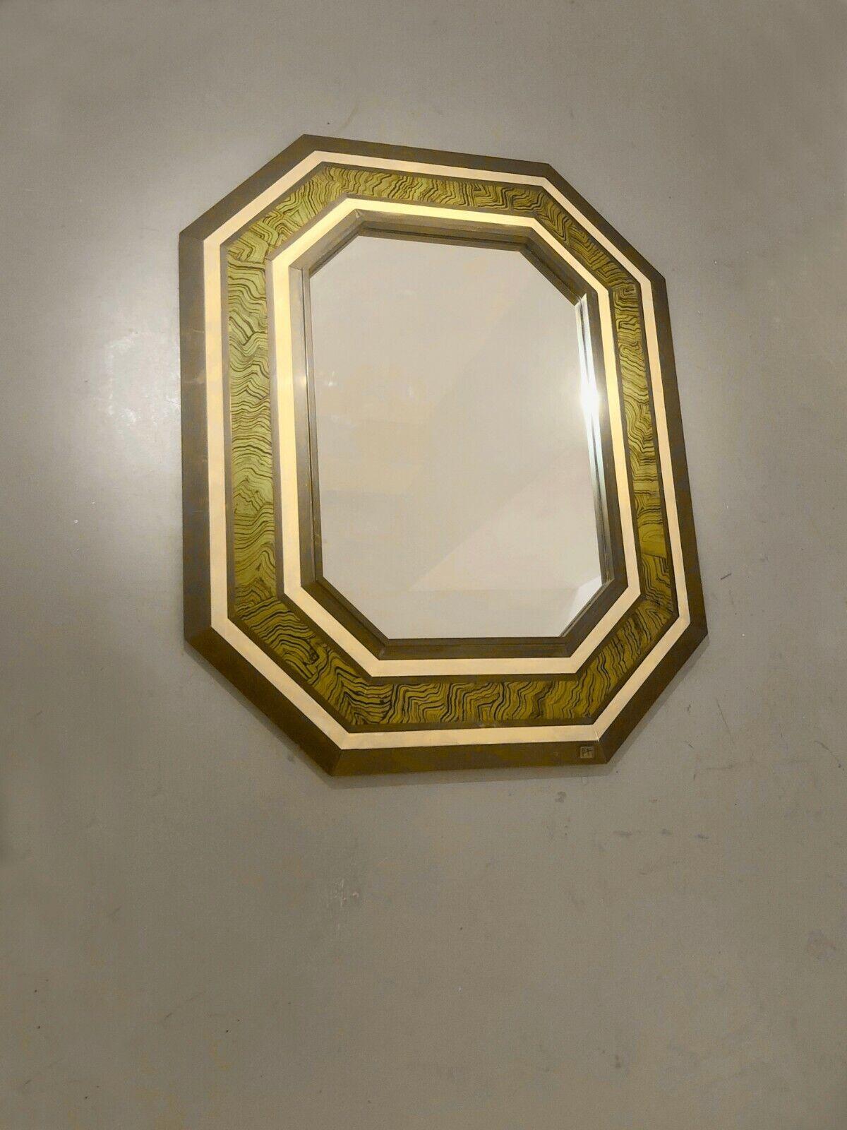 A HUGE SPECTACULAR SHABBY-CHIC Wall MIRROR by JEAN-CLAUDE MAHEY, France 1970 For Sale 2