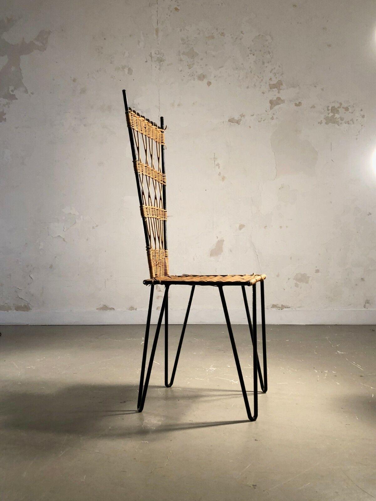 French A Sculptural MID-CENTURY-MODERN MODERNIST CHAIR by RAOUL GUYS, France 1950 For Sale