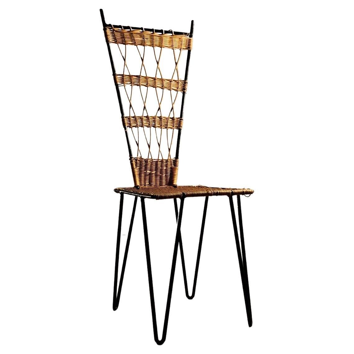 A Sculptural MID-CENTURY-MODERN MODERNIST CHAIR by RAOUL GUYS, France 1950 For Sale