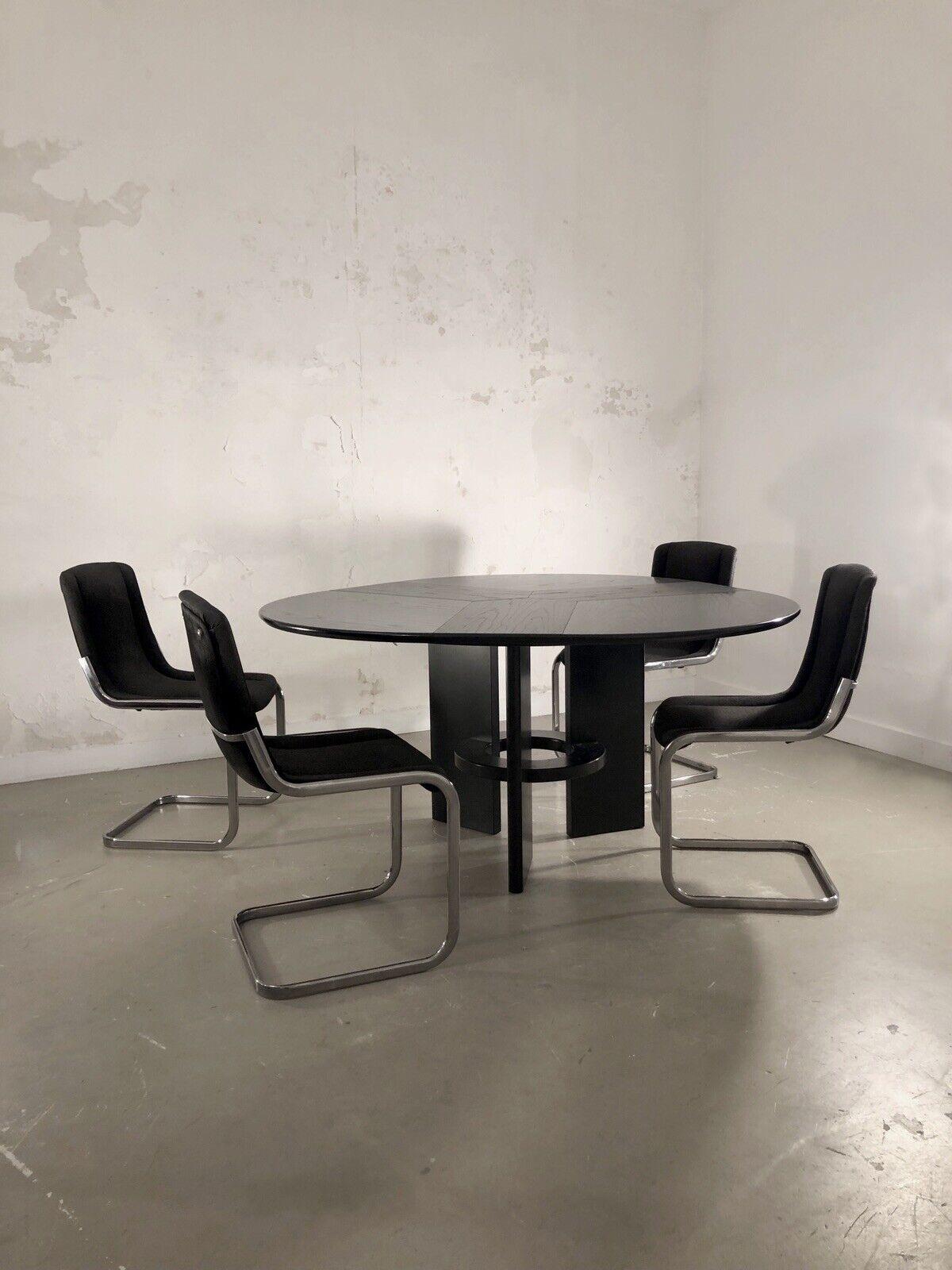 A Spectacular RADICAL POST-MODERN Office or Dining TABLE, France 1980 In Good Condition For Sale In PARIS, FR