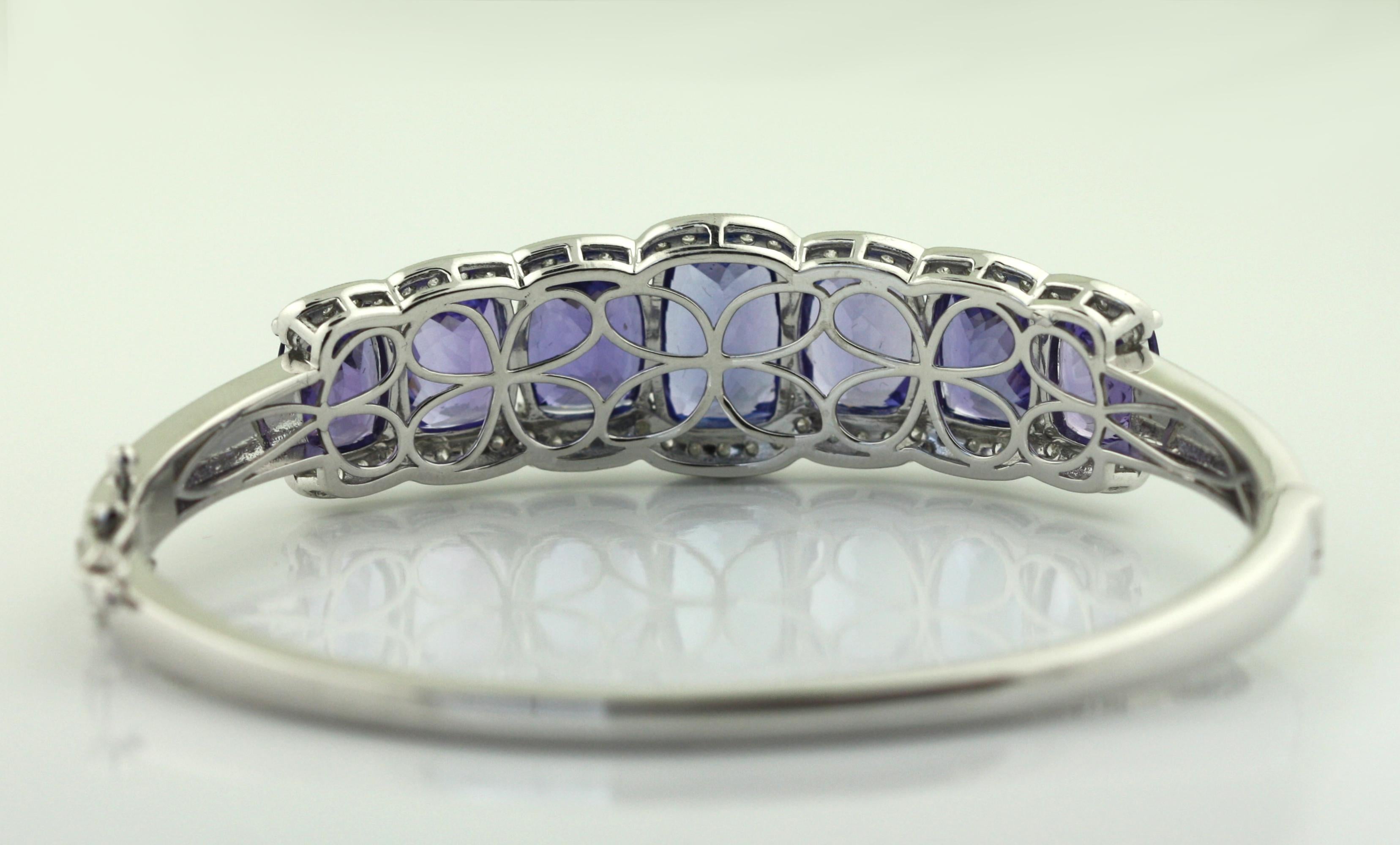 Ein spektakuläres Armband aus Tansanit und Diamant 1