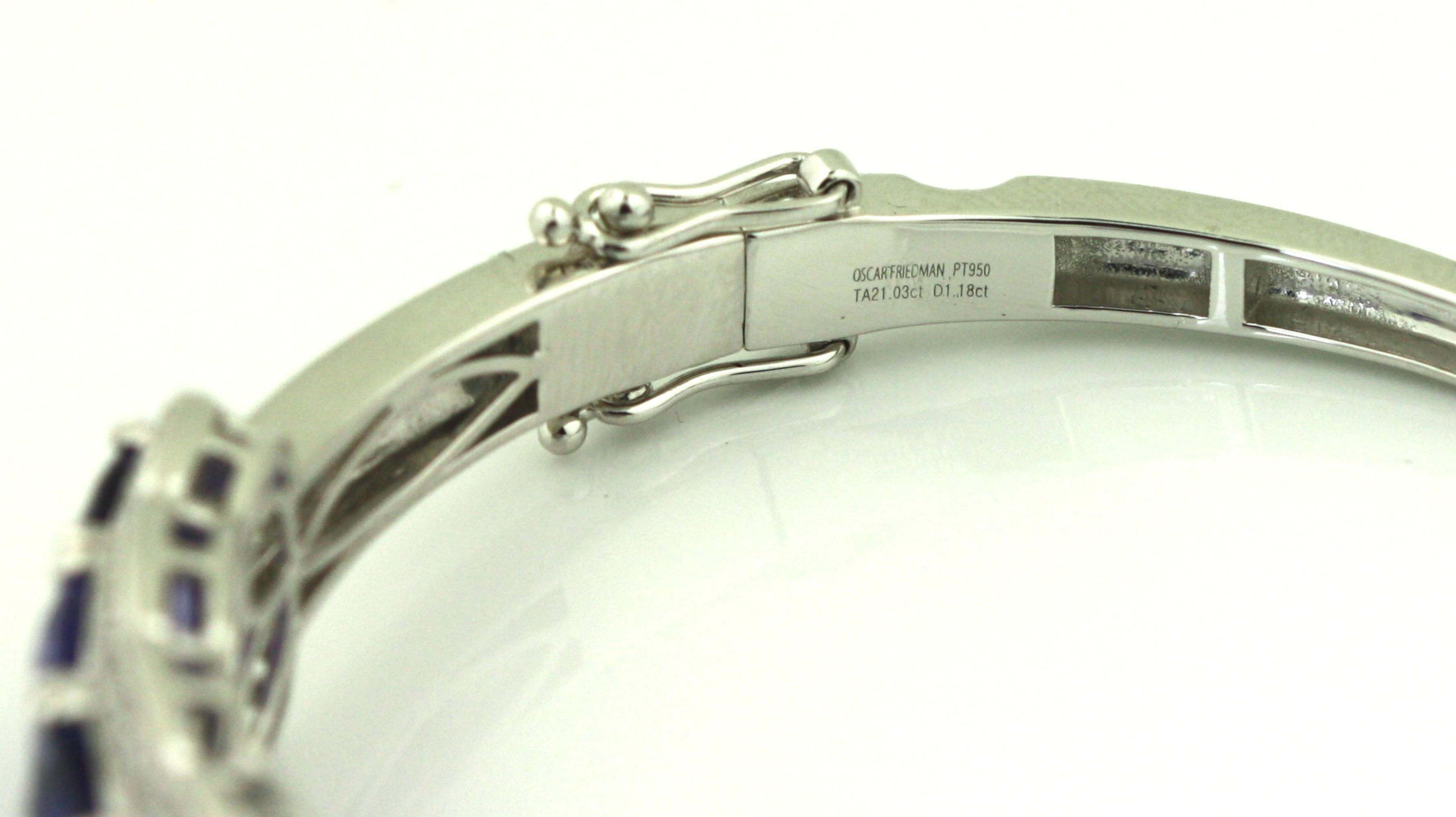 Ein spektakuläres Armband aus Tansanit und Diamant 2
