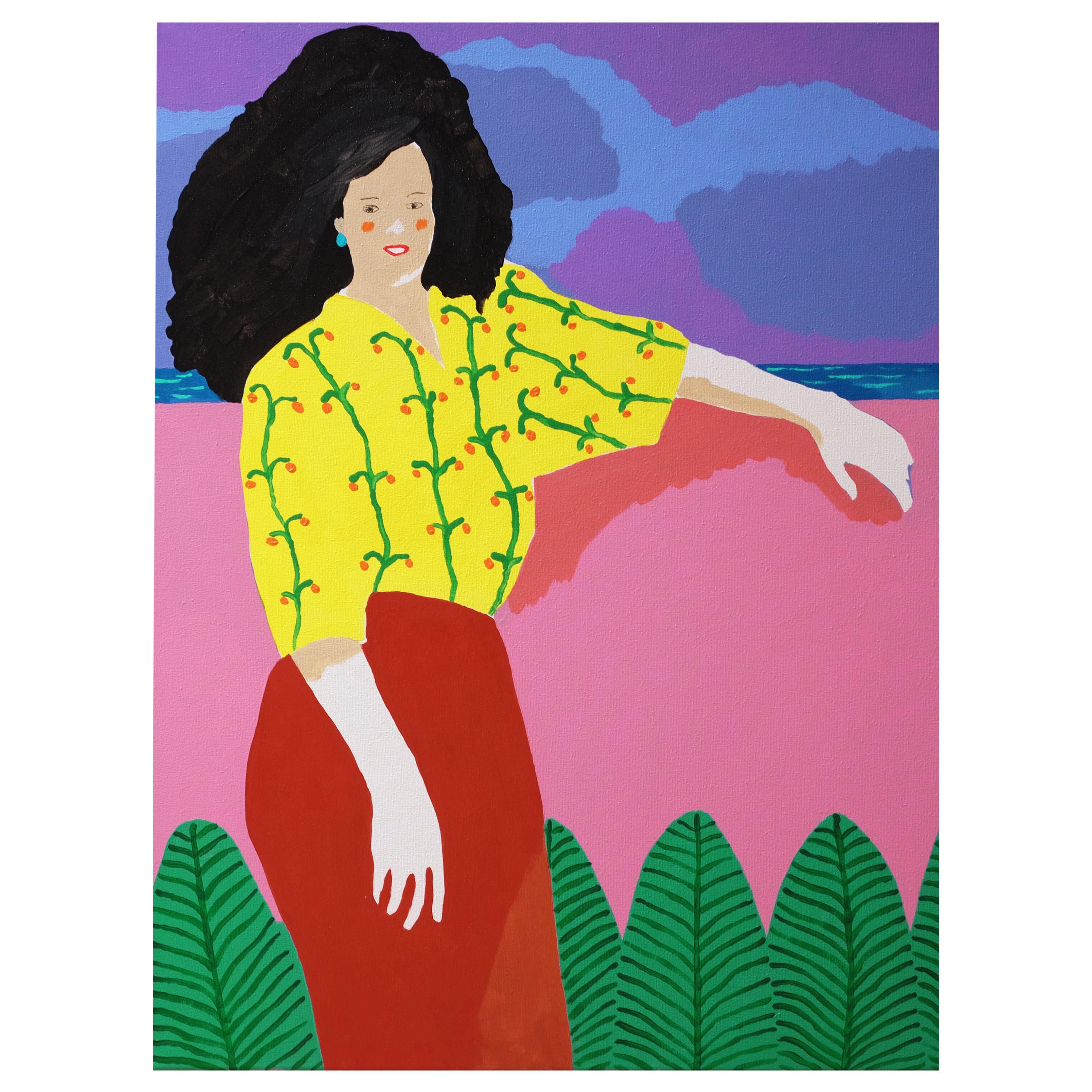 'Soft Geography' Abstract Landscape Painting by Alan Fears Pop Art For