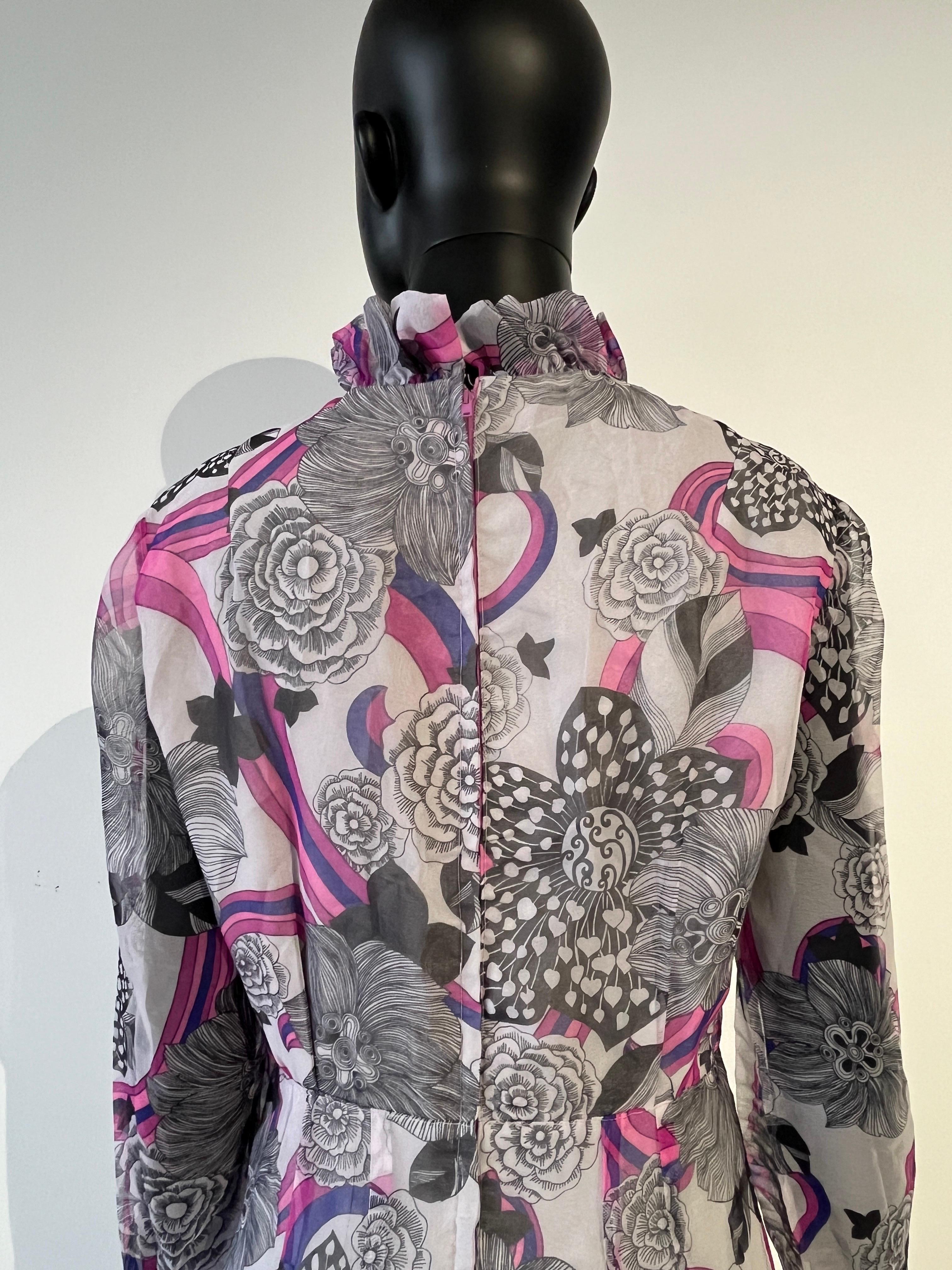 A spectacular vintage 1970’s patterned long evening dress For Sale 1