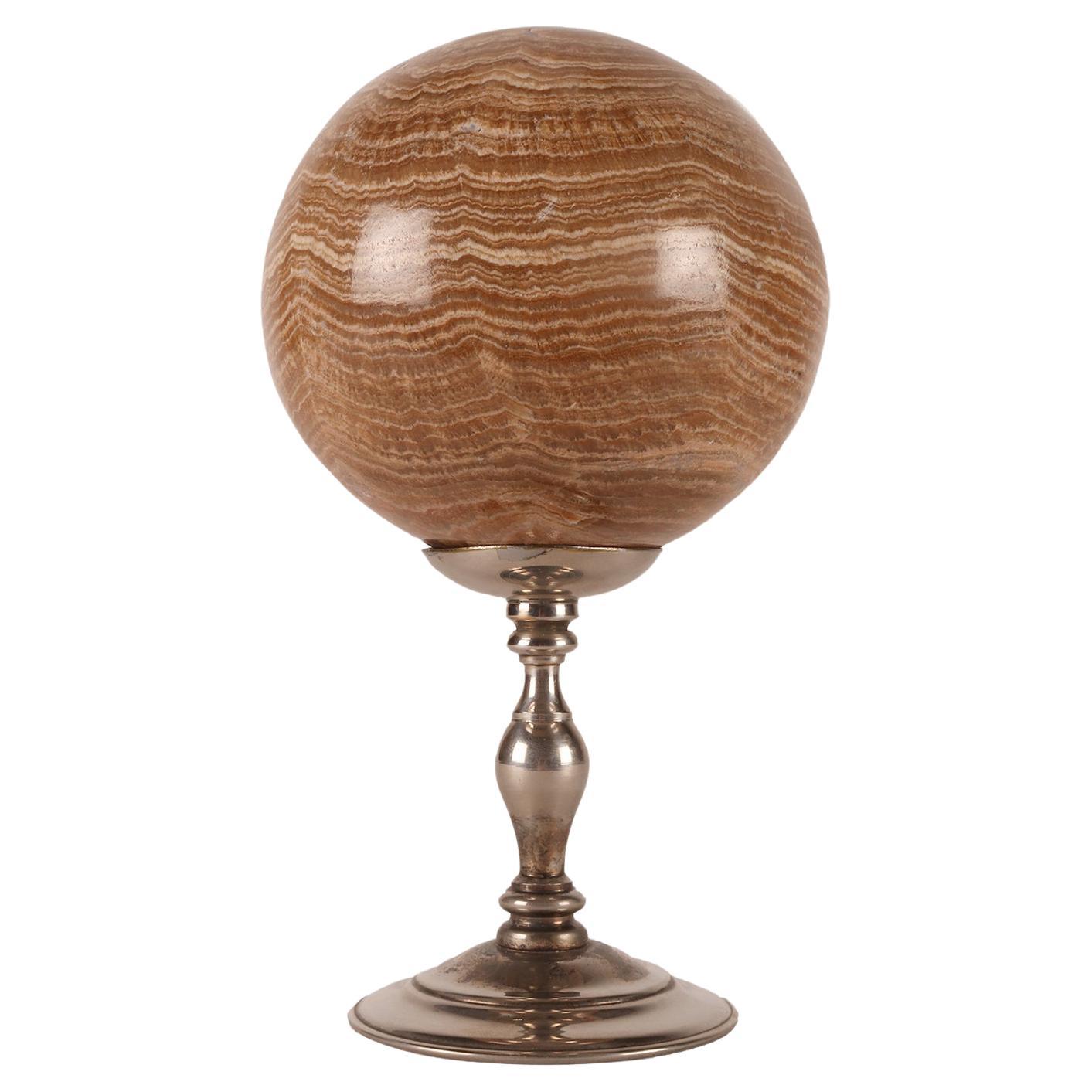 A sphere of Aragonite stone, Italy 1870.  For Sale