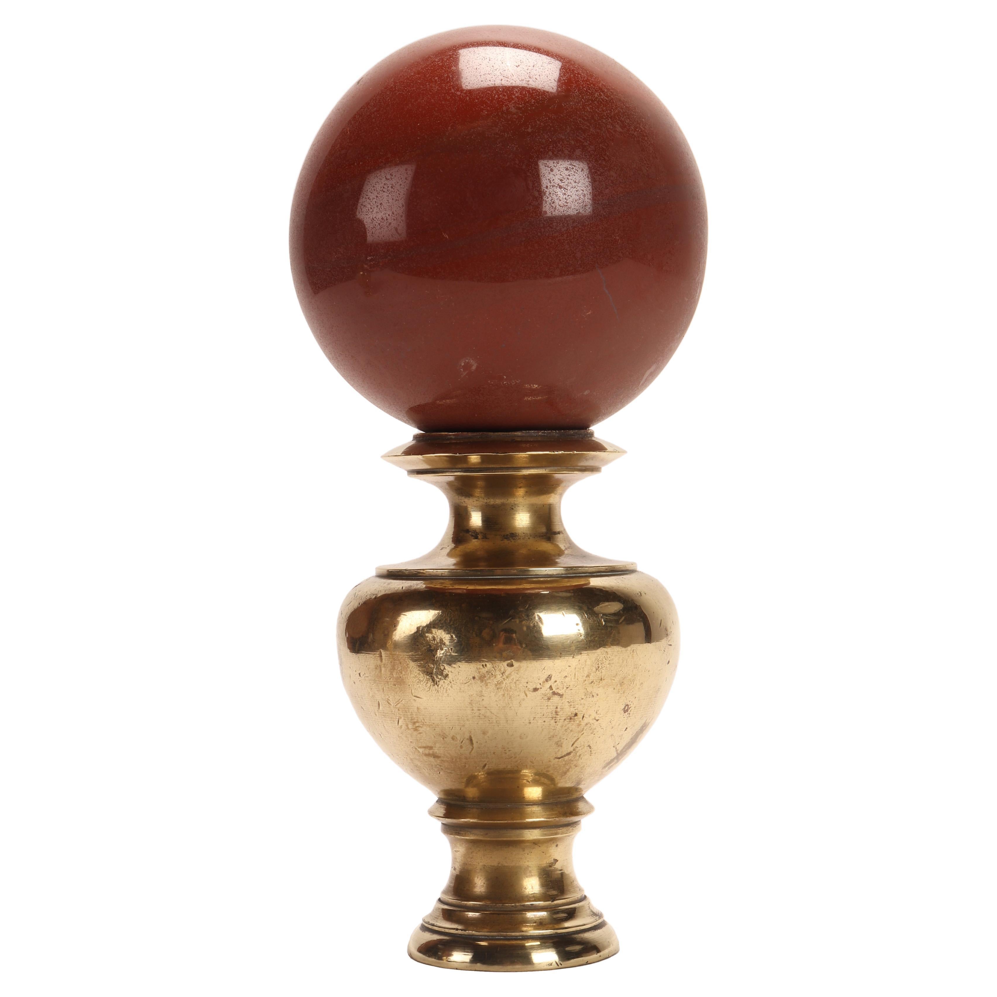 Sphere of Red Jasper, Italy, 1870 For Sale
