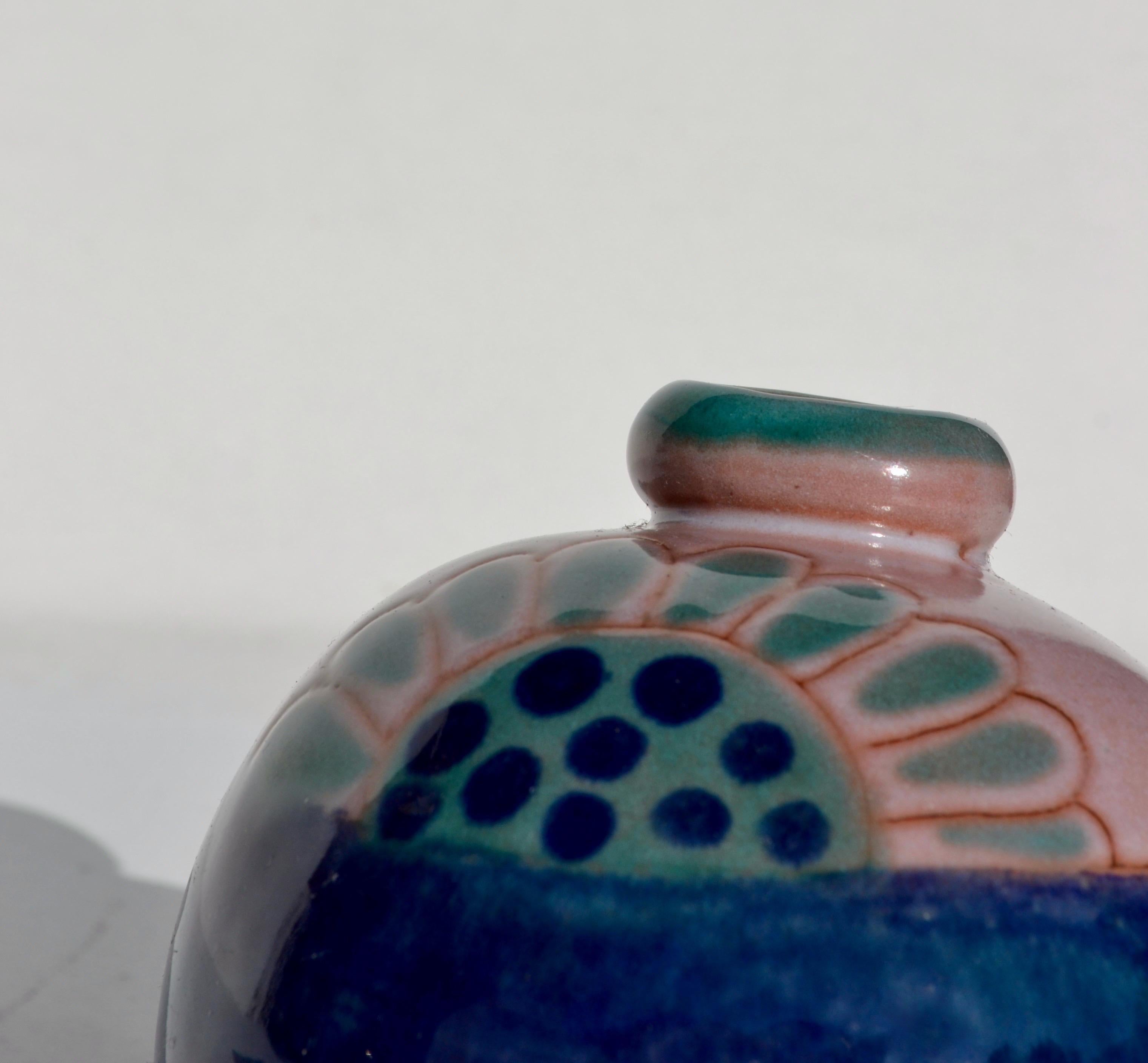 Ceramica Vaso sferico in ceramica di Cloutier Brothers, Francia, anni '70 in vendita