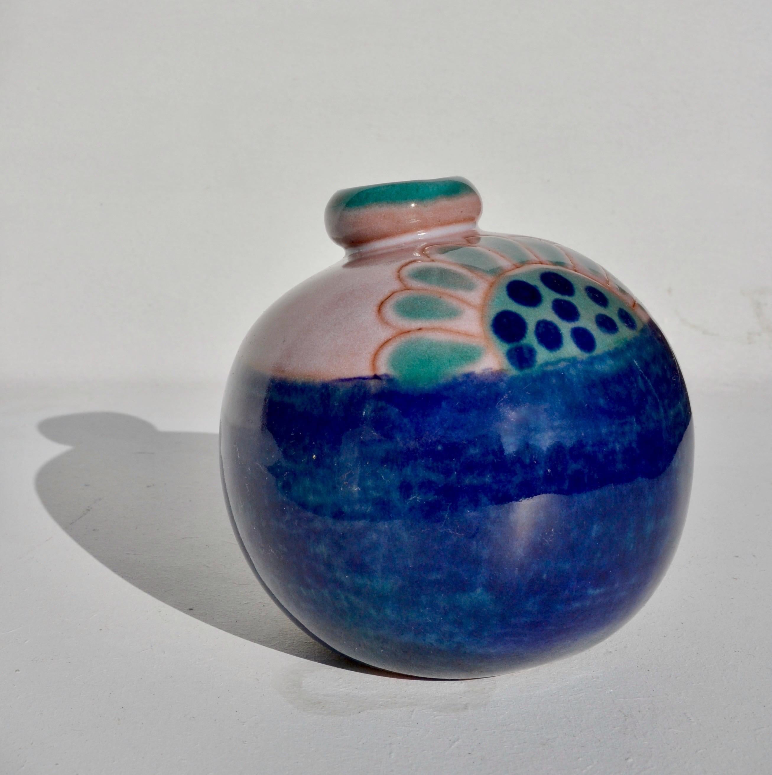 Vaso sferico in ceramica di Cloutier Brothers, Francia, anni '70 in vendita 1